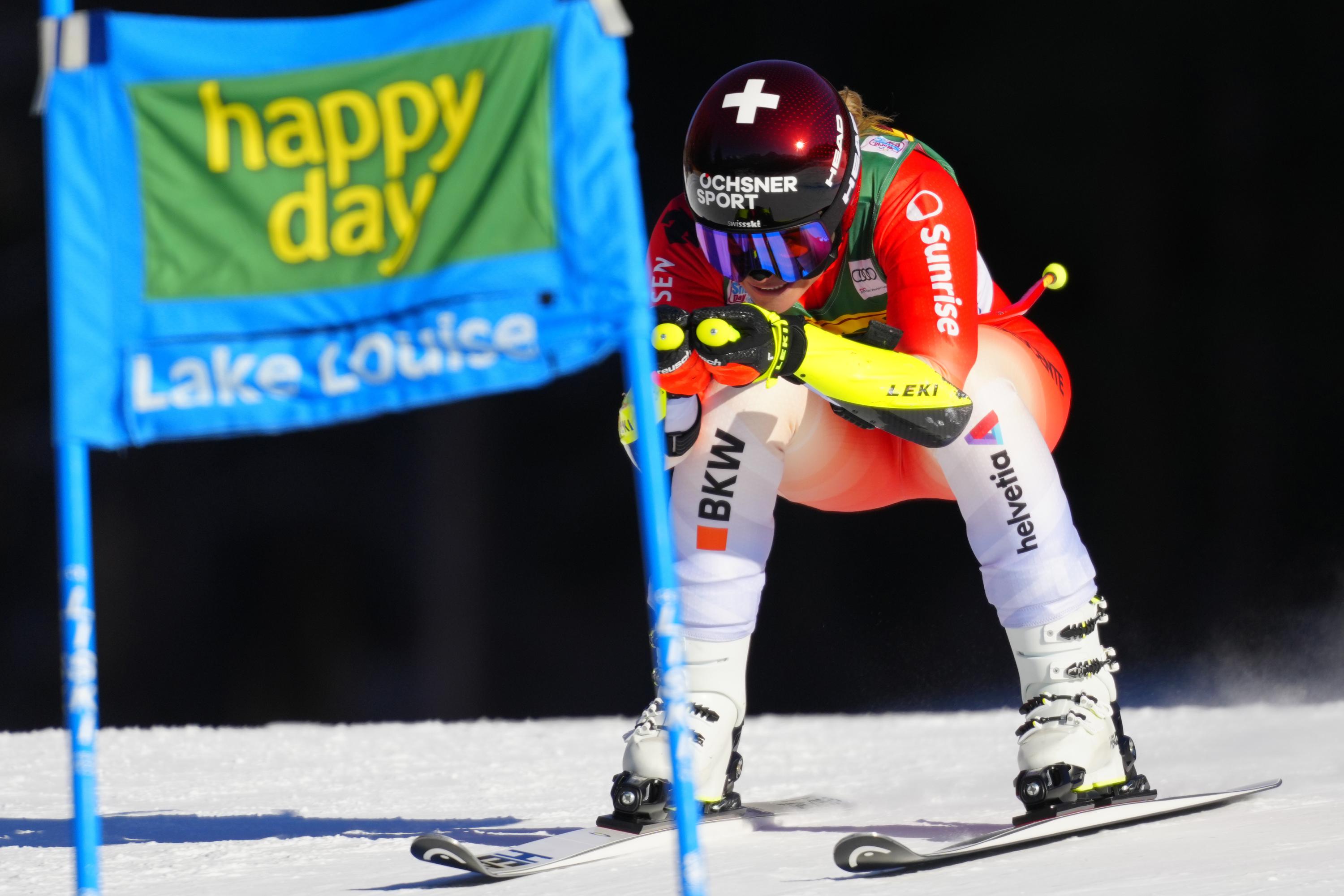 Suter vinner World Cup super-G, avslutter Goggias seiersrekke