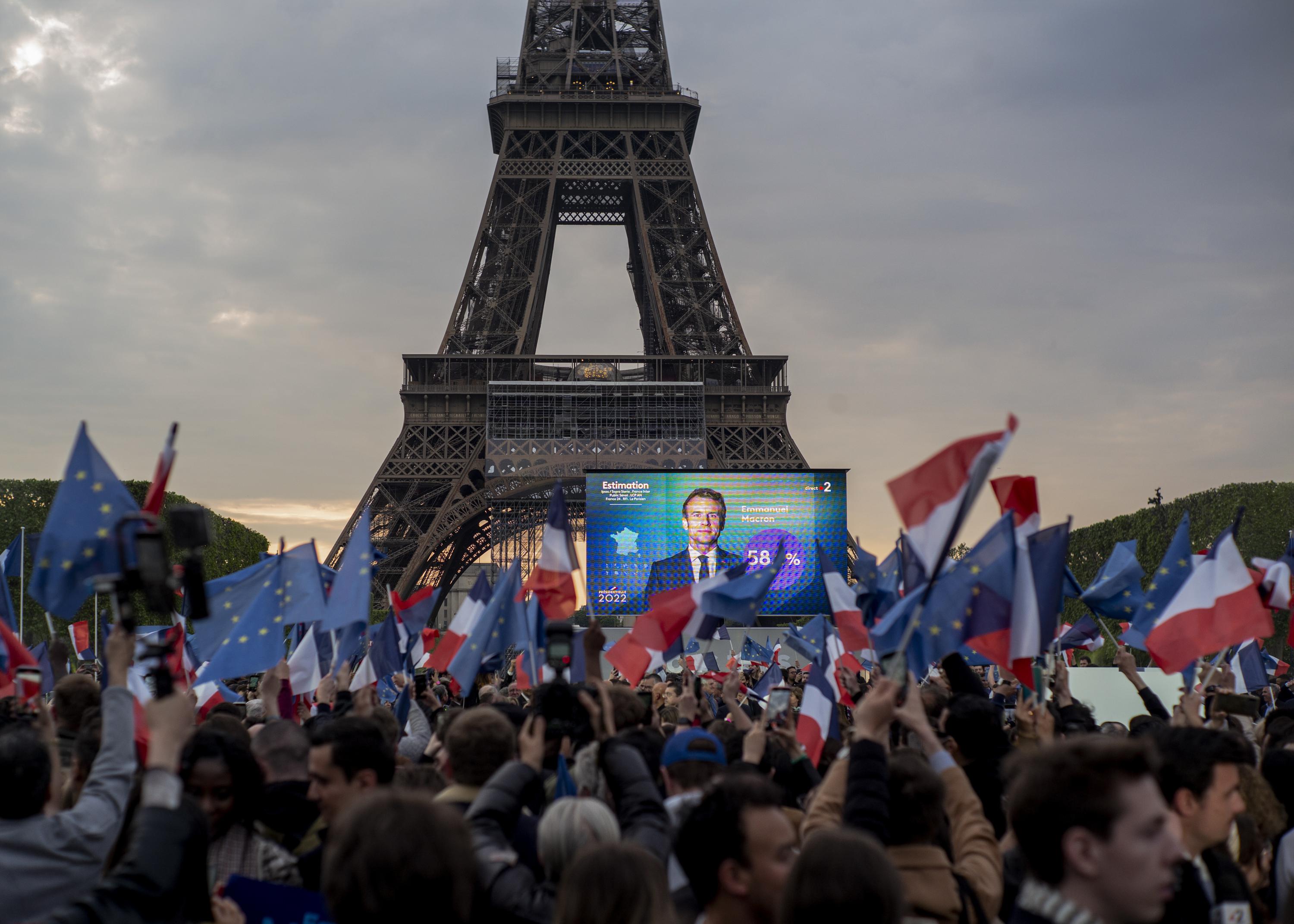 2022 French election: Polling agencies project reelection for Macron – The Associated Press