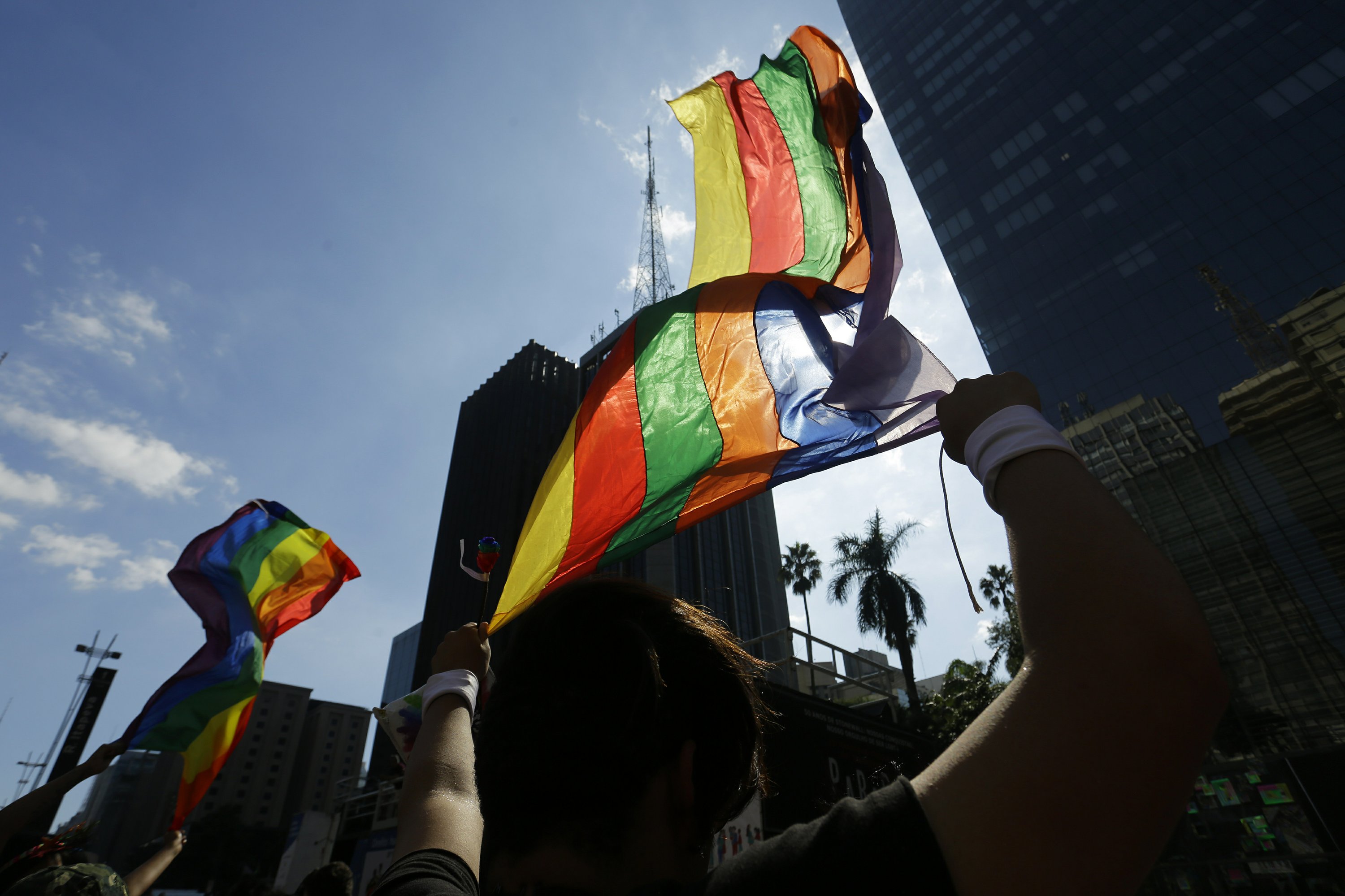 Huge crowds for LGBT pride parade in Brazil's biggest city AP News