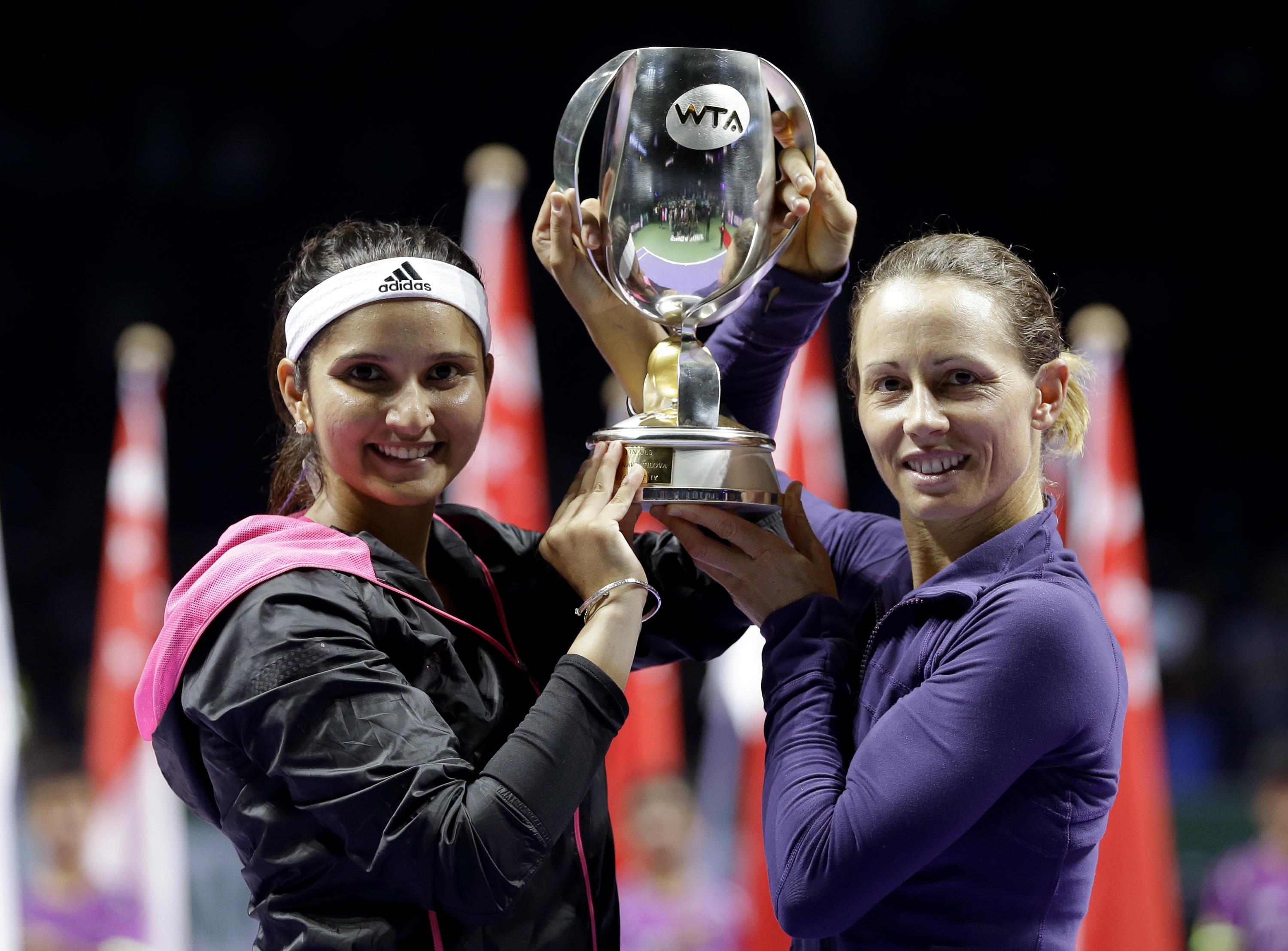 BlackMirza win doubles title at WTA Finals AP News