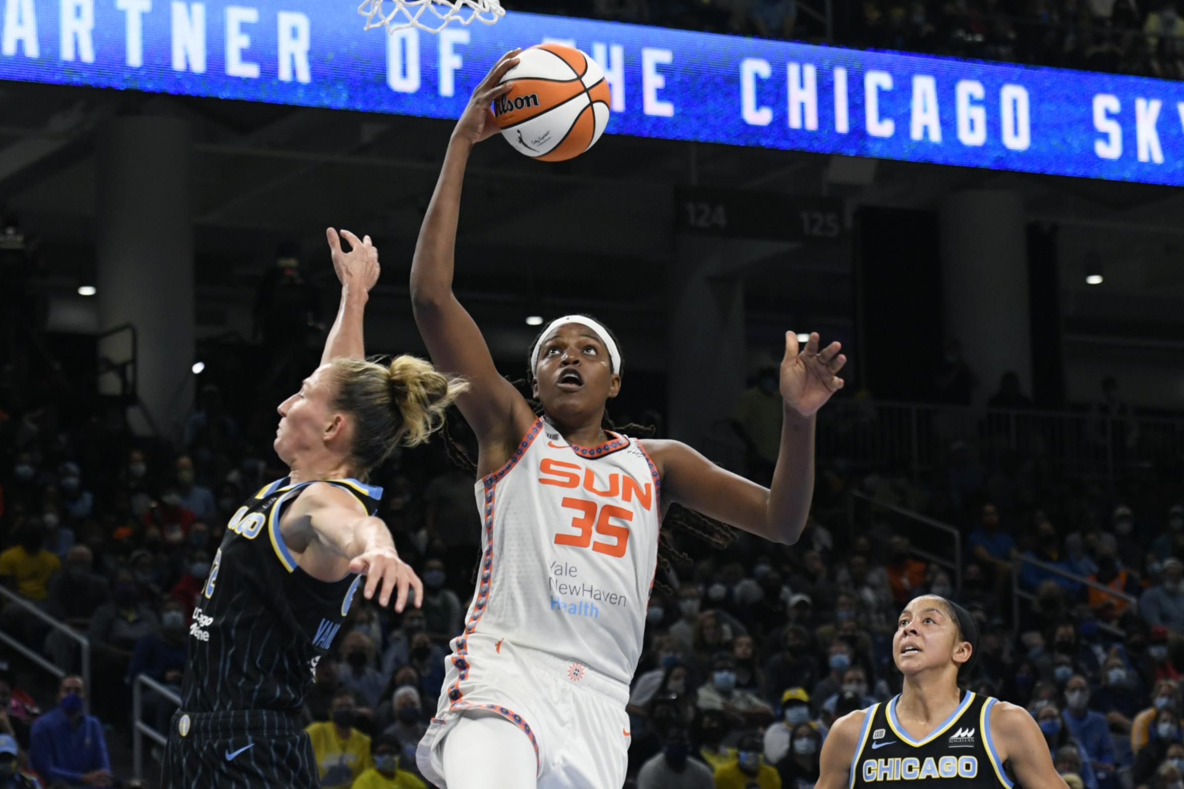 MVP Jonquel Jones embraces role as a new face of the WNBA AP News