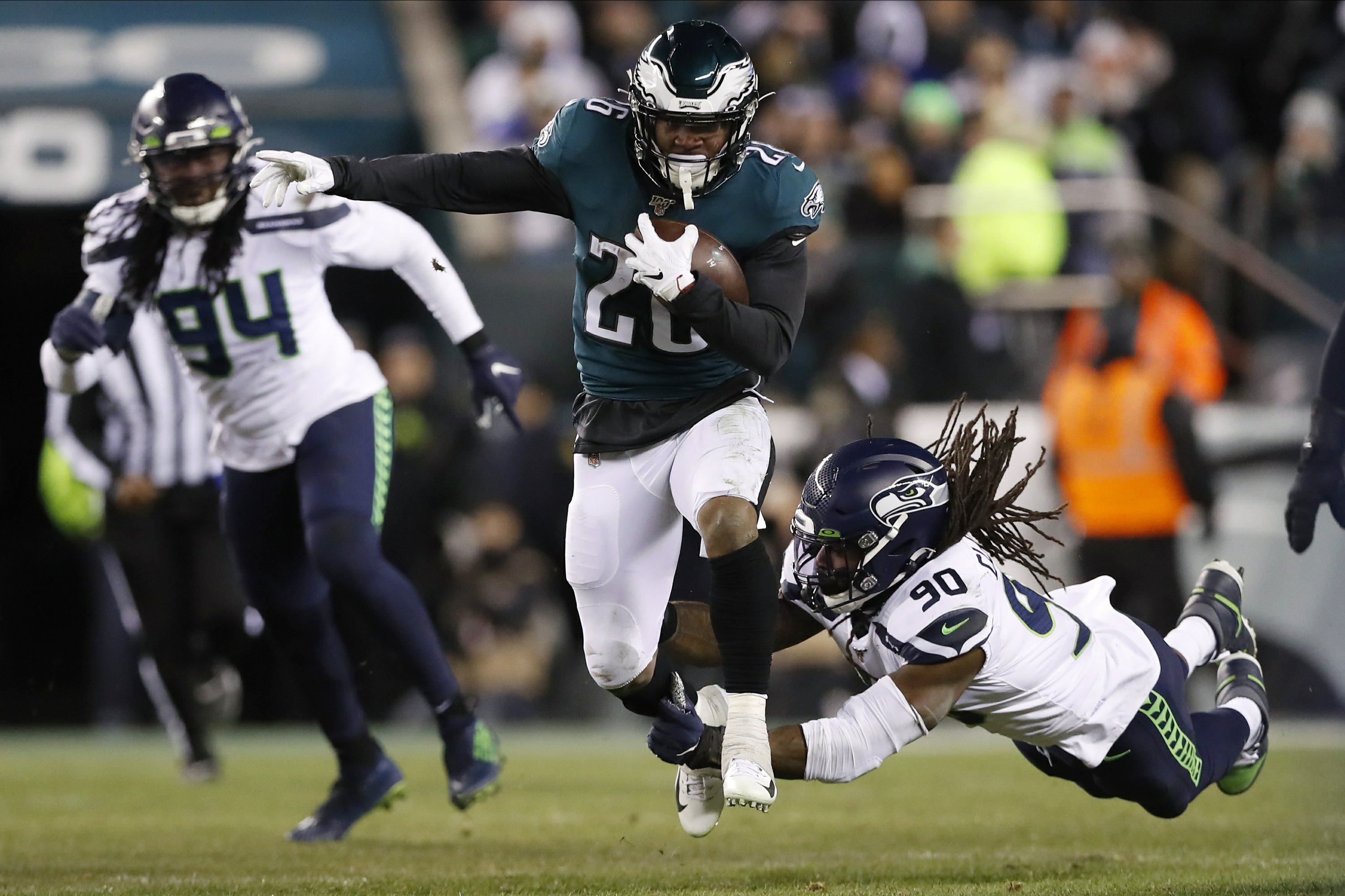 Eagles running back Miles Sanders among NFL's rising stars AP News