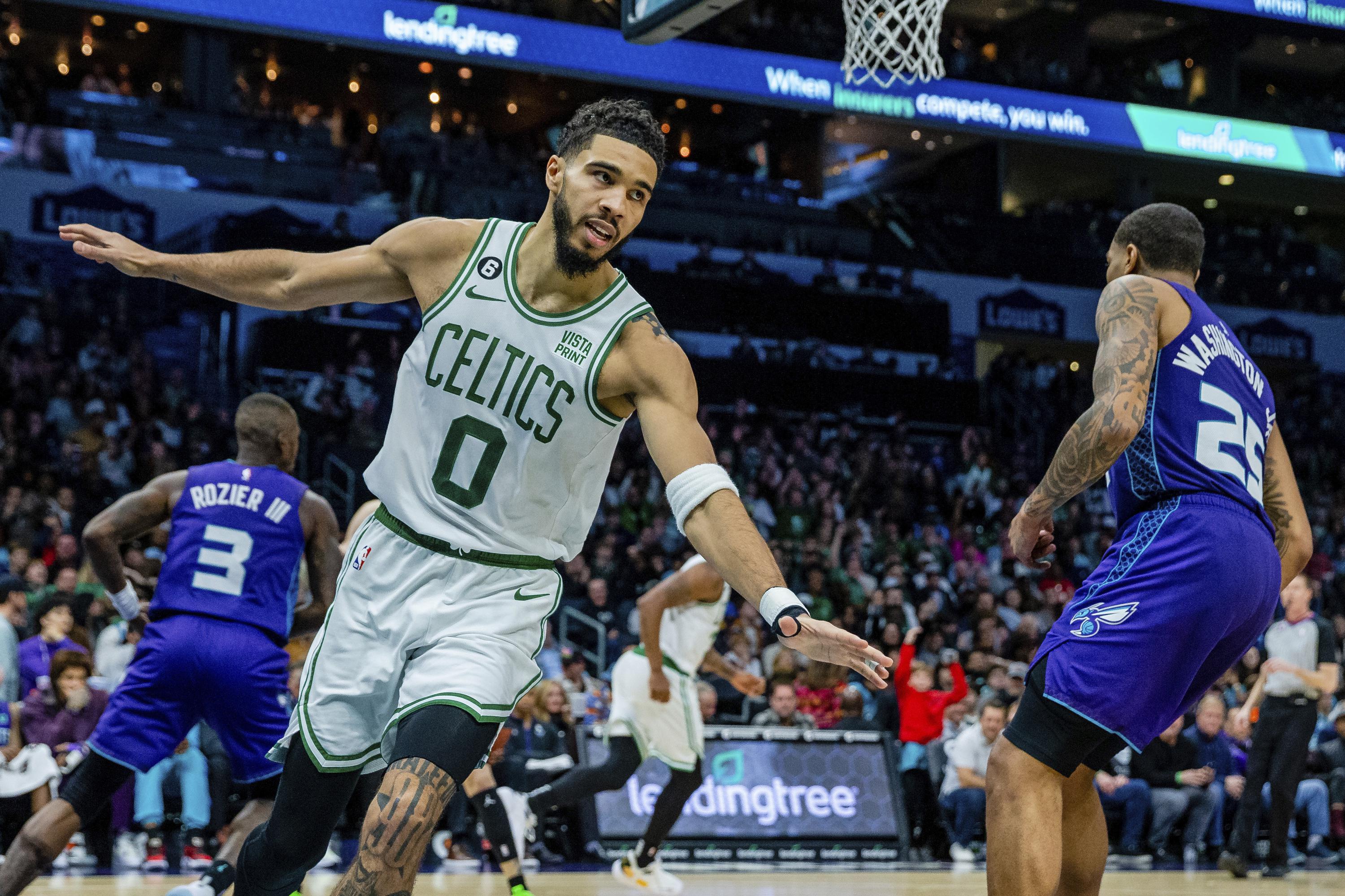 Tatum, Celtics roll past Hornets for 6th straight victory | AP News 