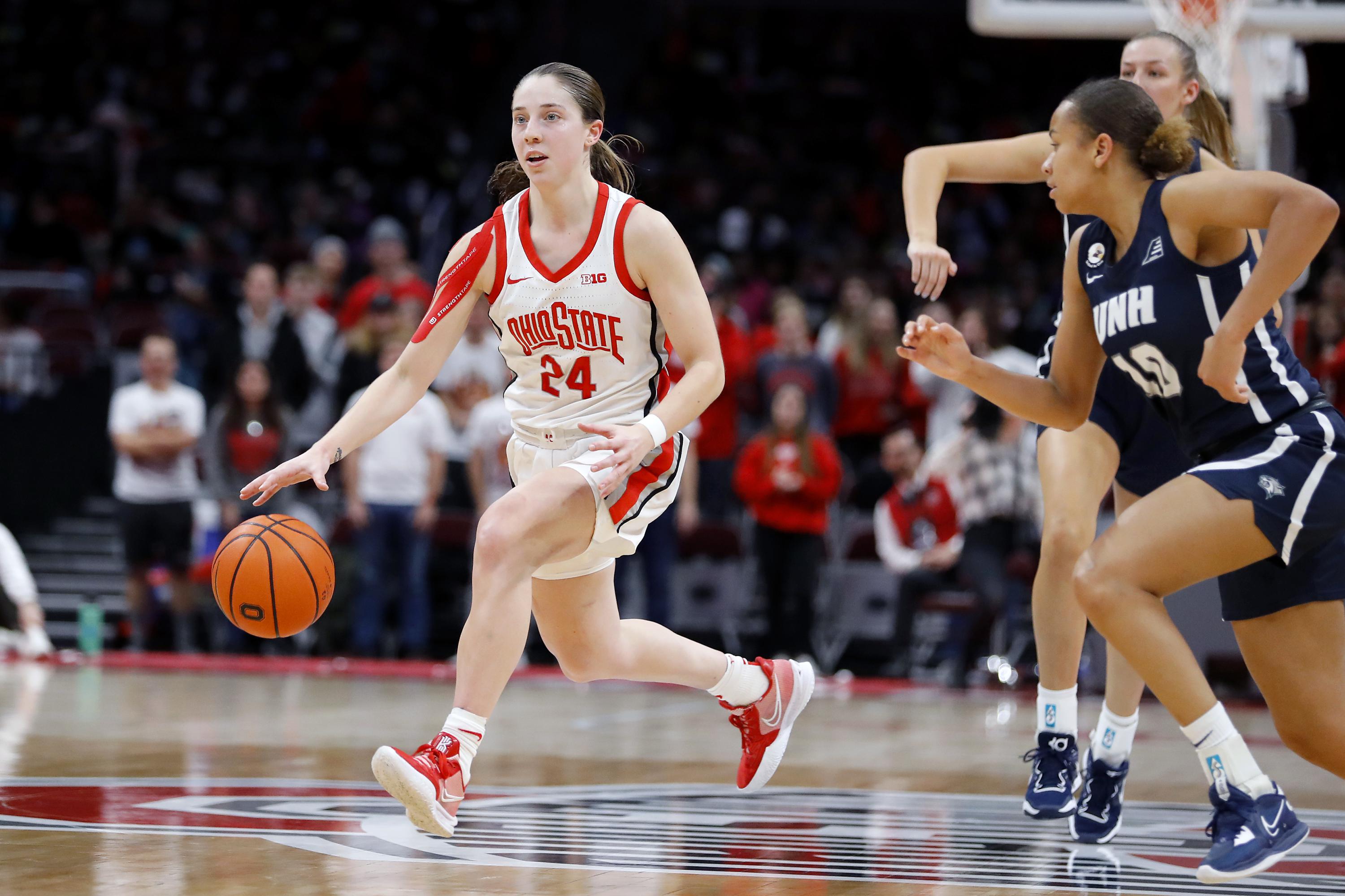 McMahon, No. 3 Ohio State women dominate 2nd half, beat UNH