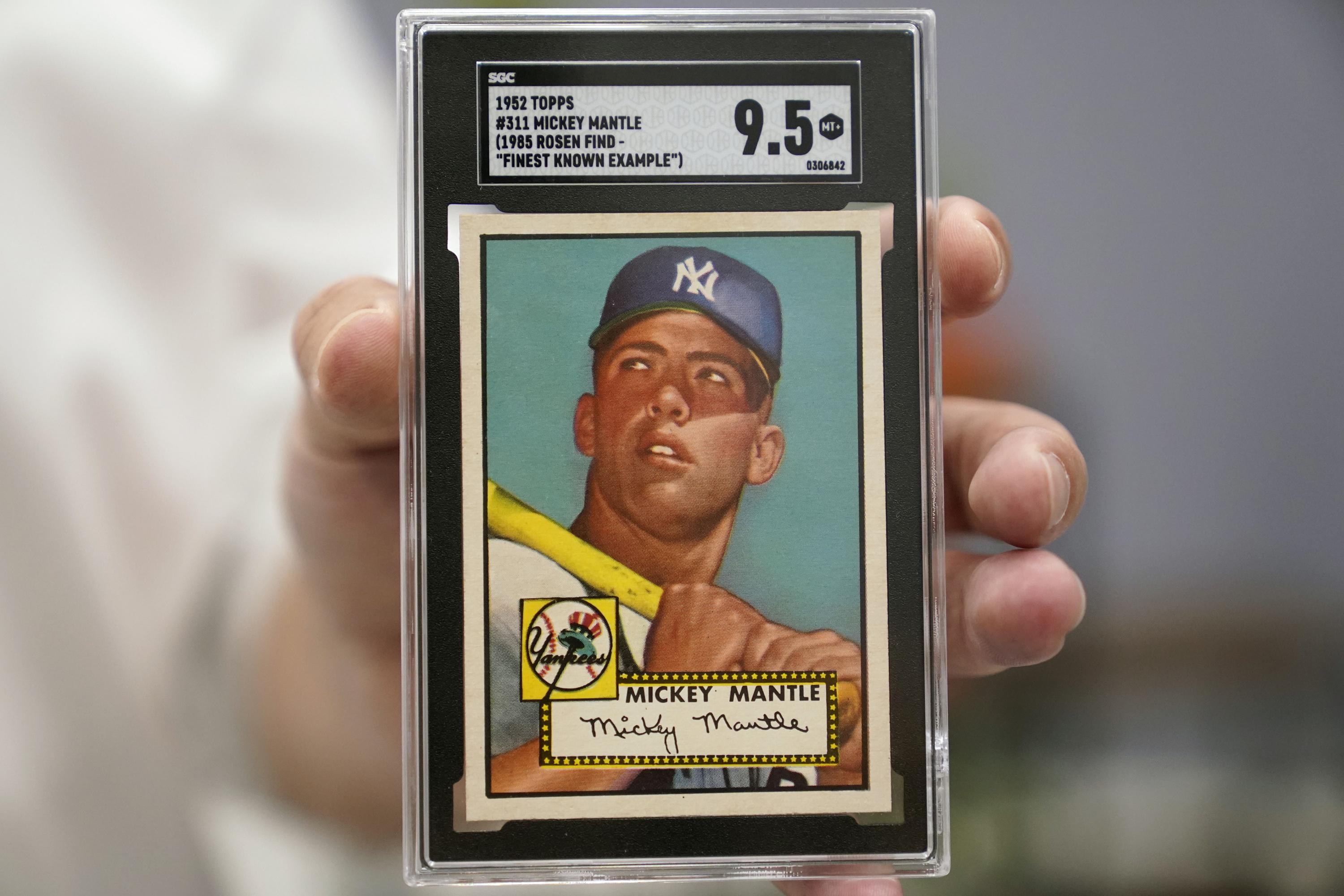 Mickey Mantle card breaks record, as sports memorabilia soar