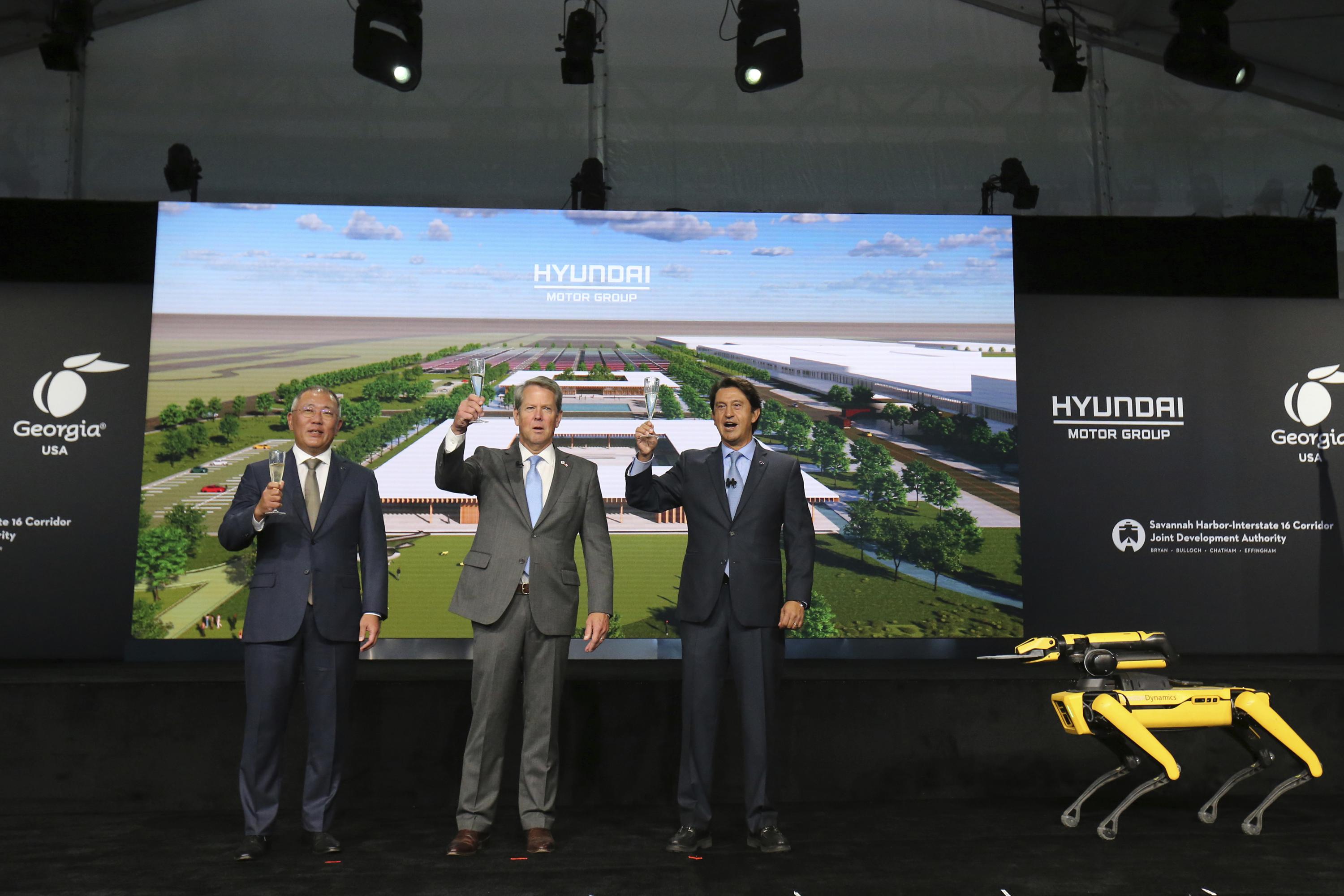 Hyundai breaks ground on 5.5B electric car plant in AP News