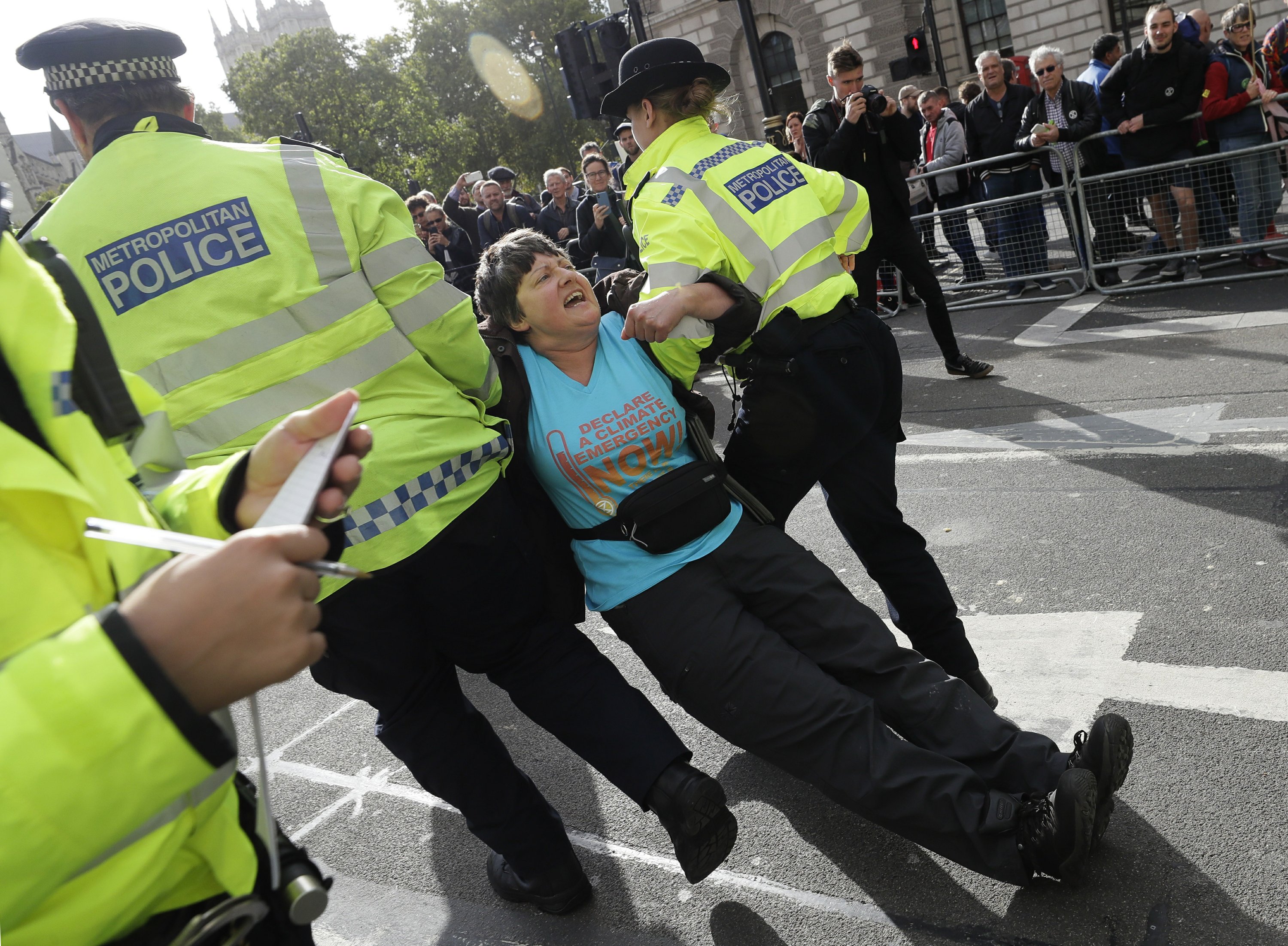 Climate activists block roads, camp out in global protests - The Associated Press