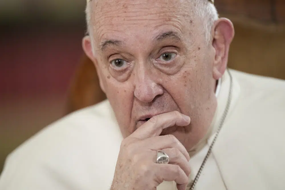 Pope says homosexuality not a crime