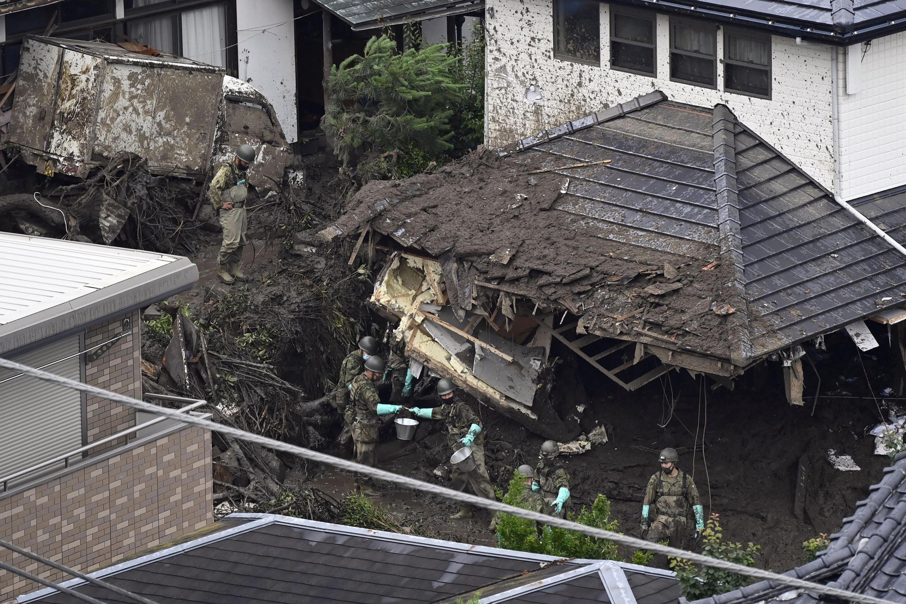 日本最大の地すべりは悪化しているように見える地すべりです