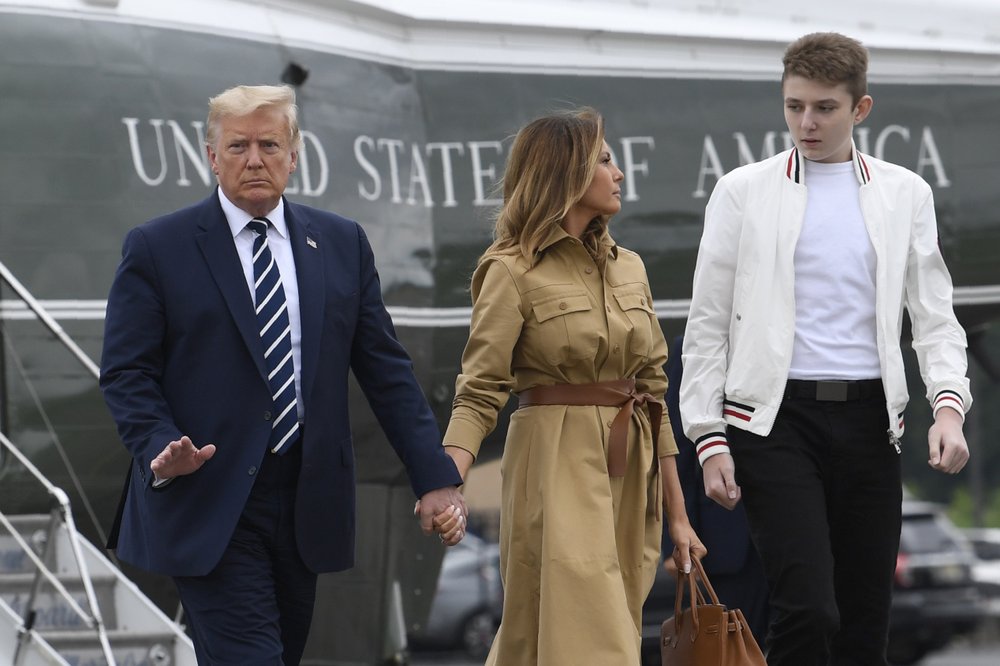 First lady Melania Trump says Barron Trump was diagnosed ...