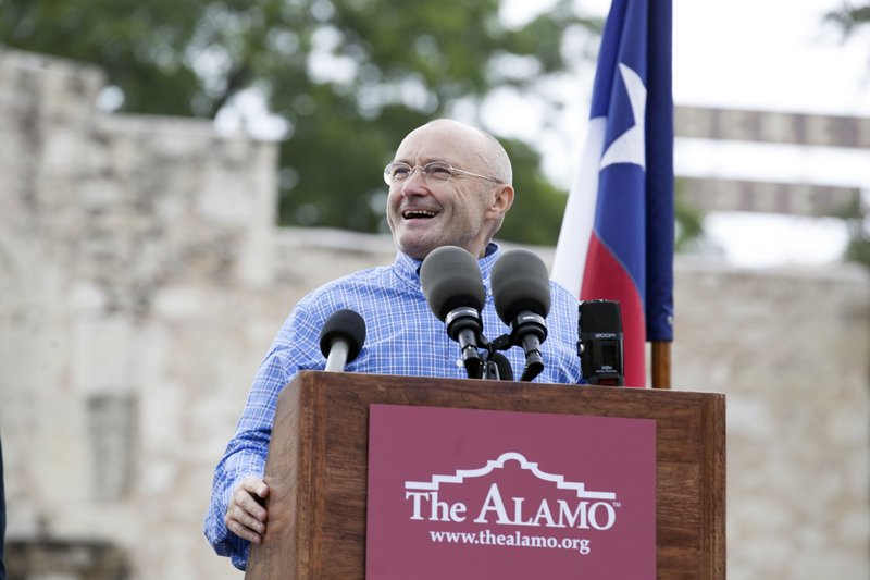 Singer Phil Collins' Alamo artifacts collection on display