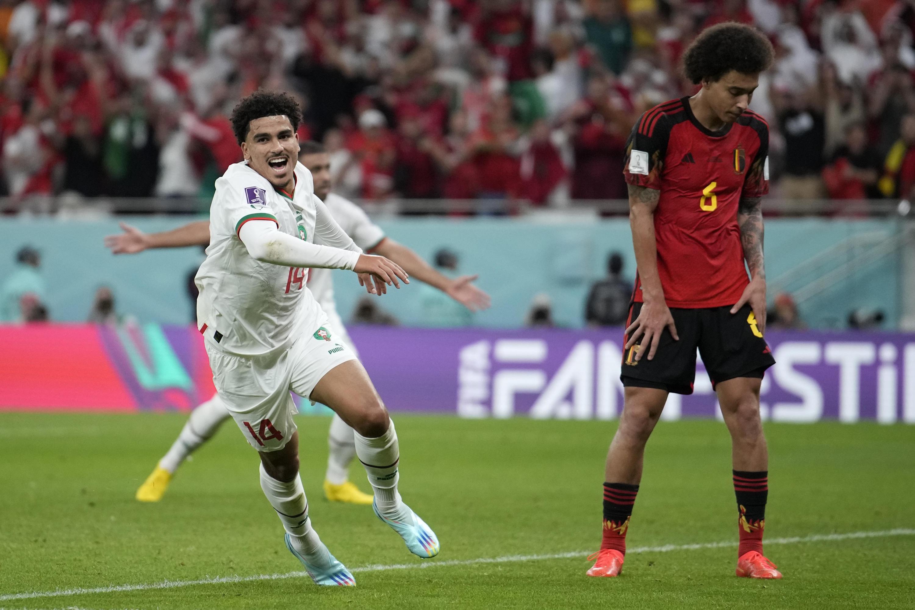 Le Maroc réussit une autre surprise en Coupe du monde et bat la Belgique 2-0