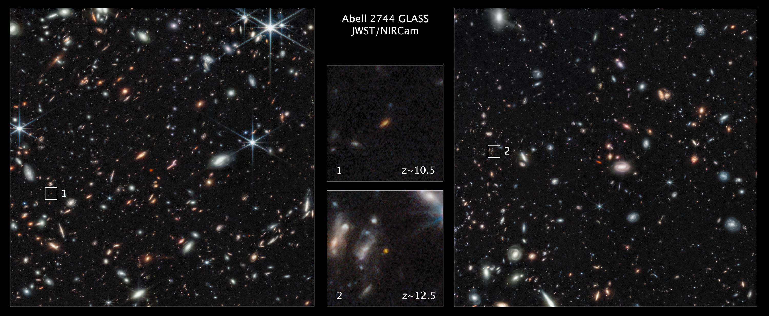 يكتشف تلسكوب ويب الفضائي المجرات المبكرة المخفية عن هابل