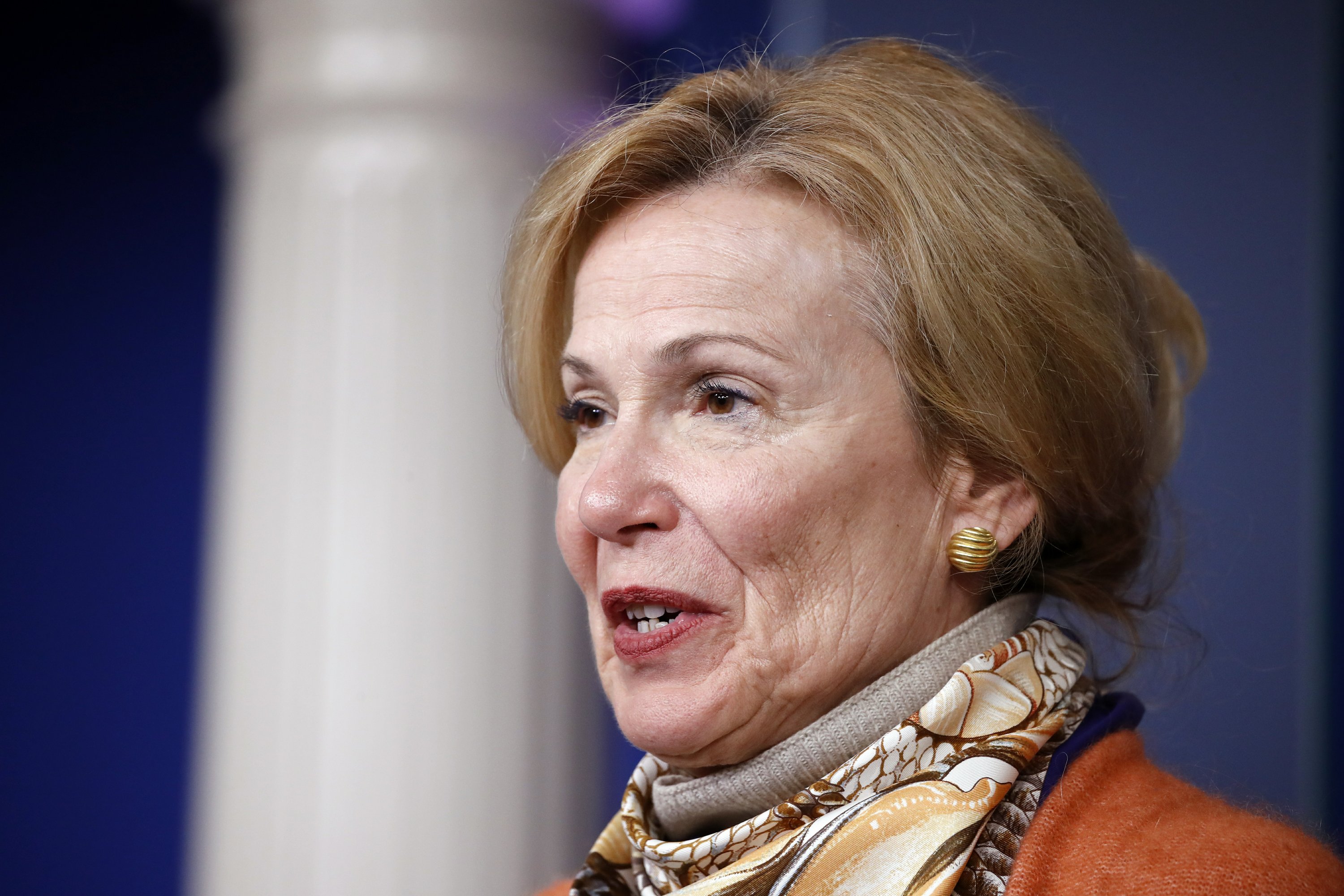 Birx tells grandmother's story in social distancing plea | AP News