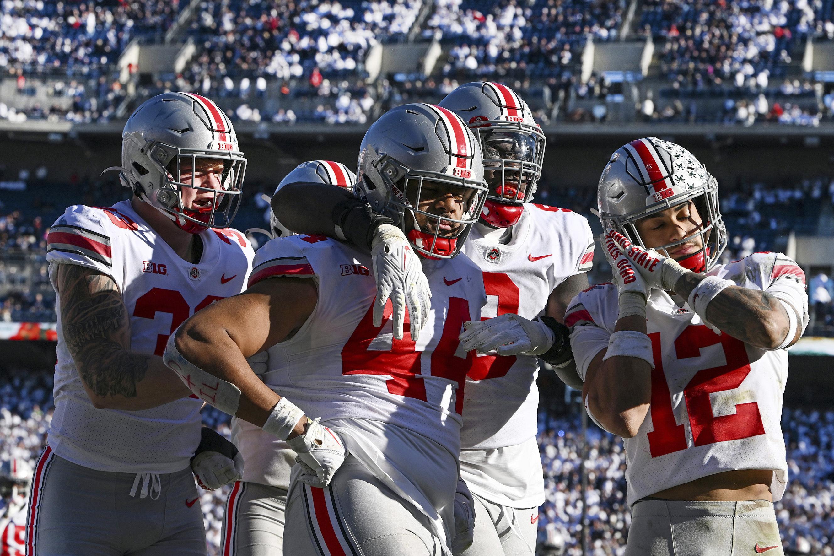 Ohio State dogged by Michigan loss during Peach Bowl prep