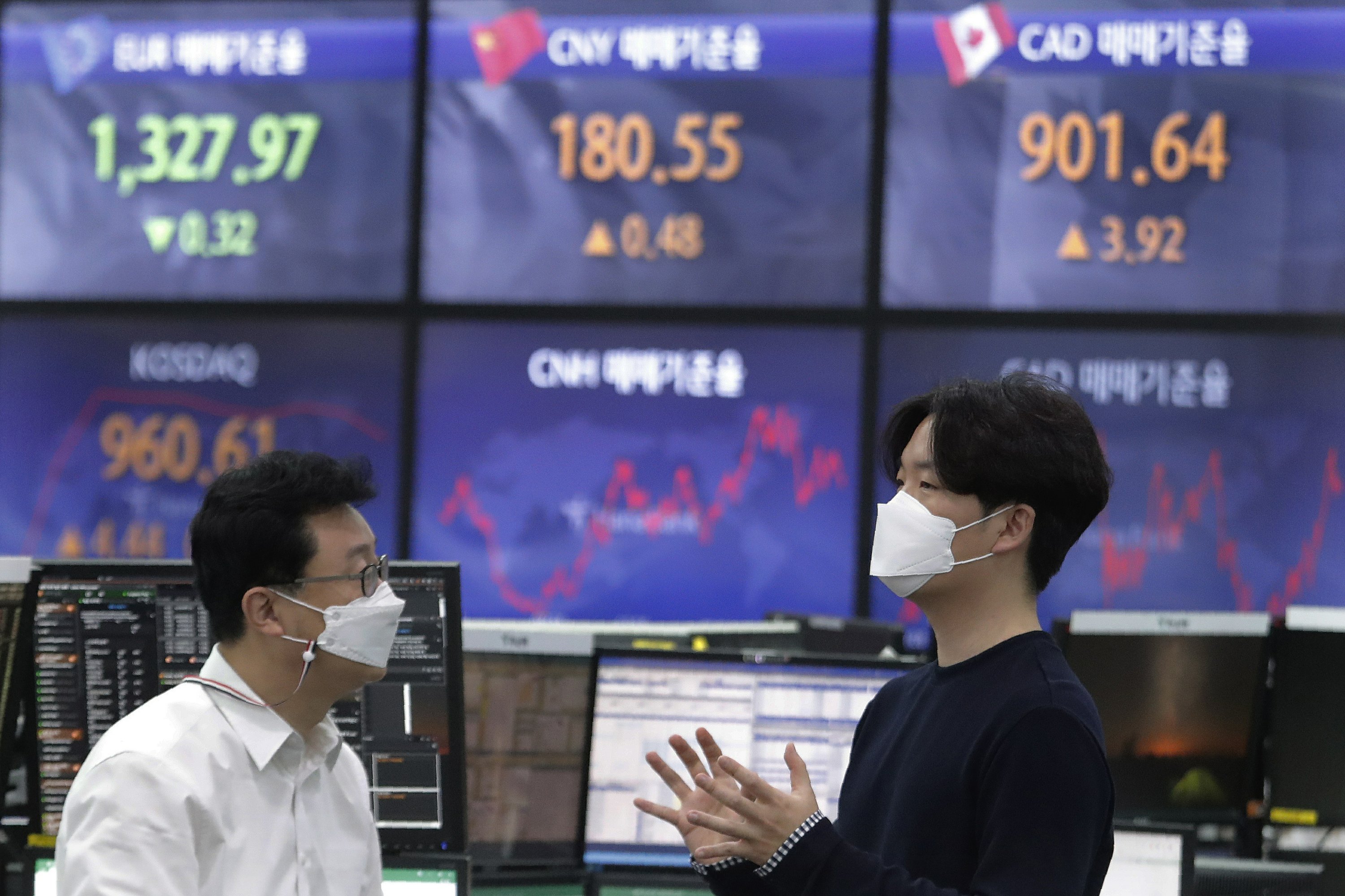 アジア市場は、韓国と日本の強さを見せ、ウォールストリートに続き