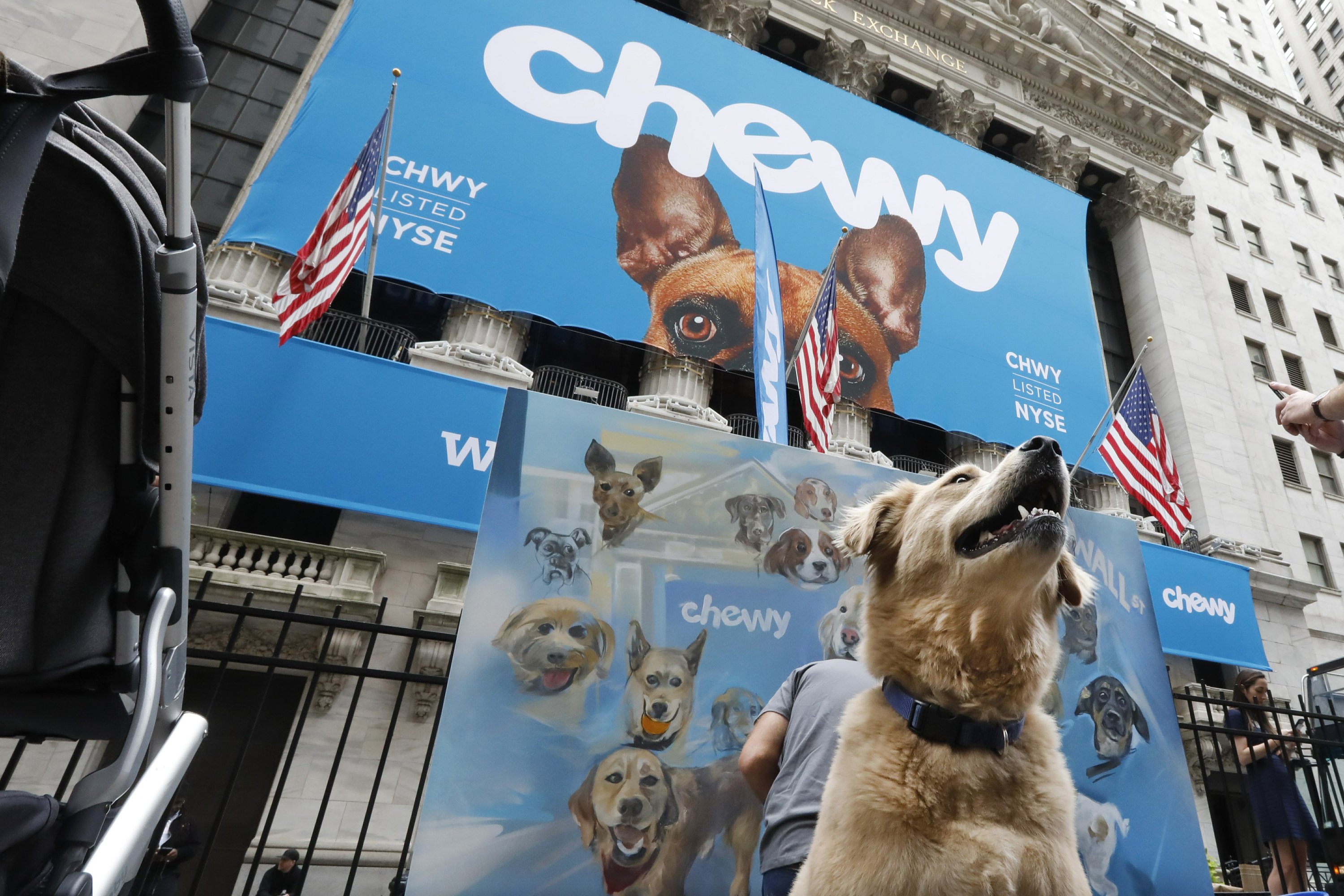 top-dog-shares-of-online-pet-store-chewy-soar-in-debut-ap-news