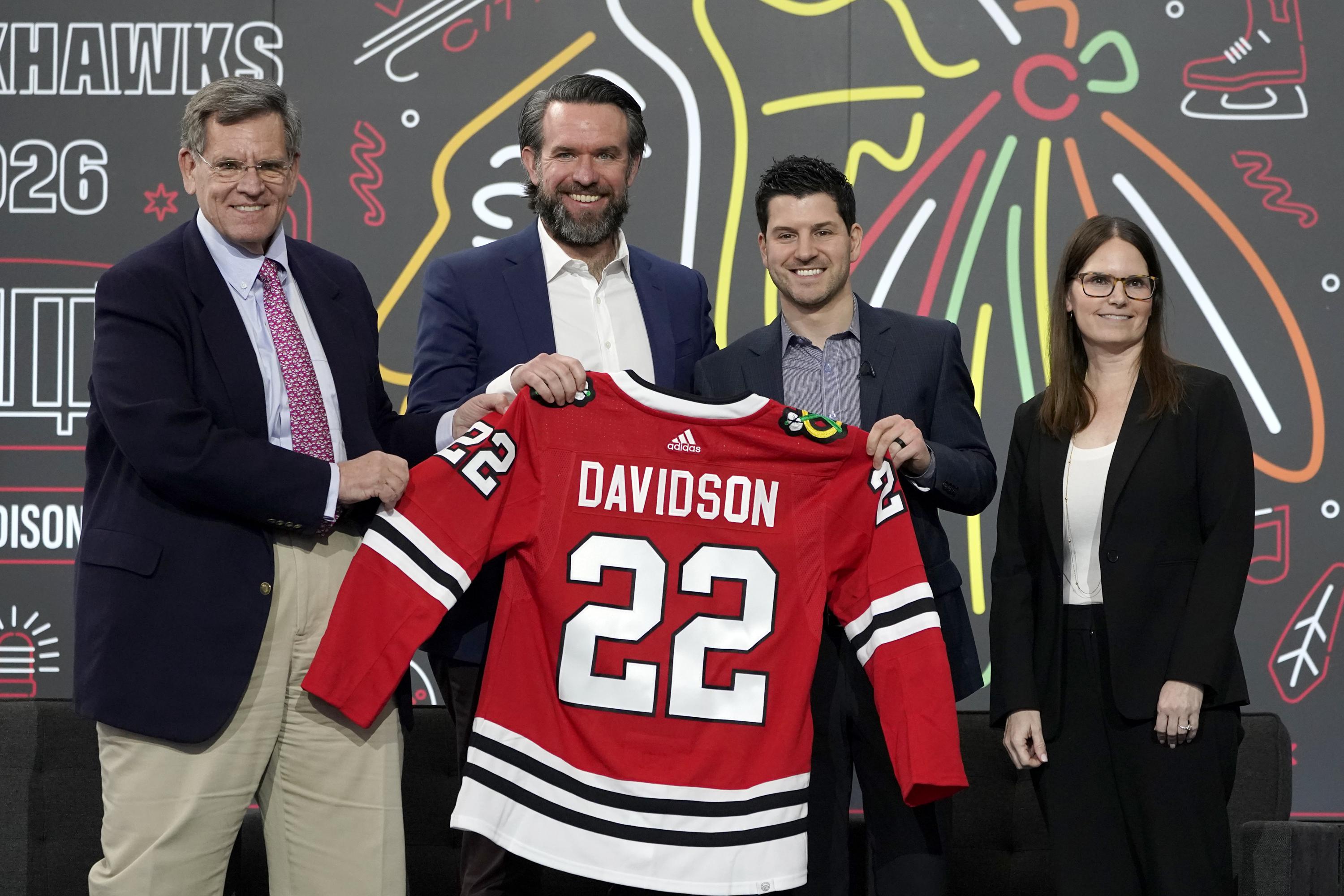 Chicago Blackhawks drop interim tag for GM Kyle Davidson | AP News
