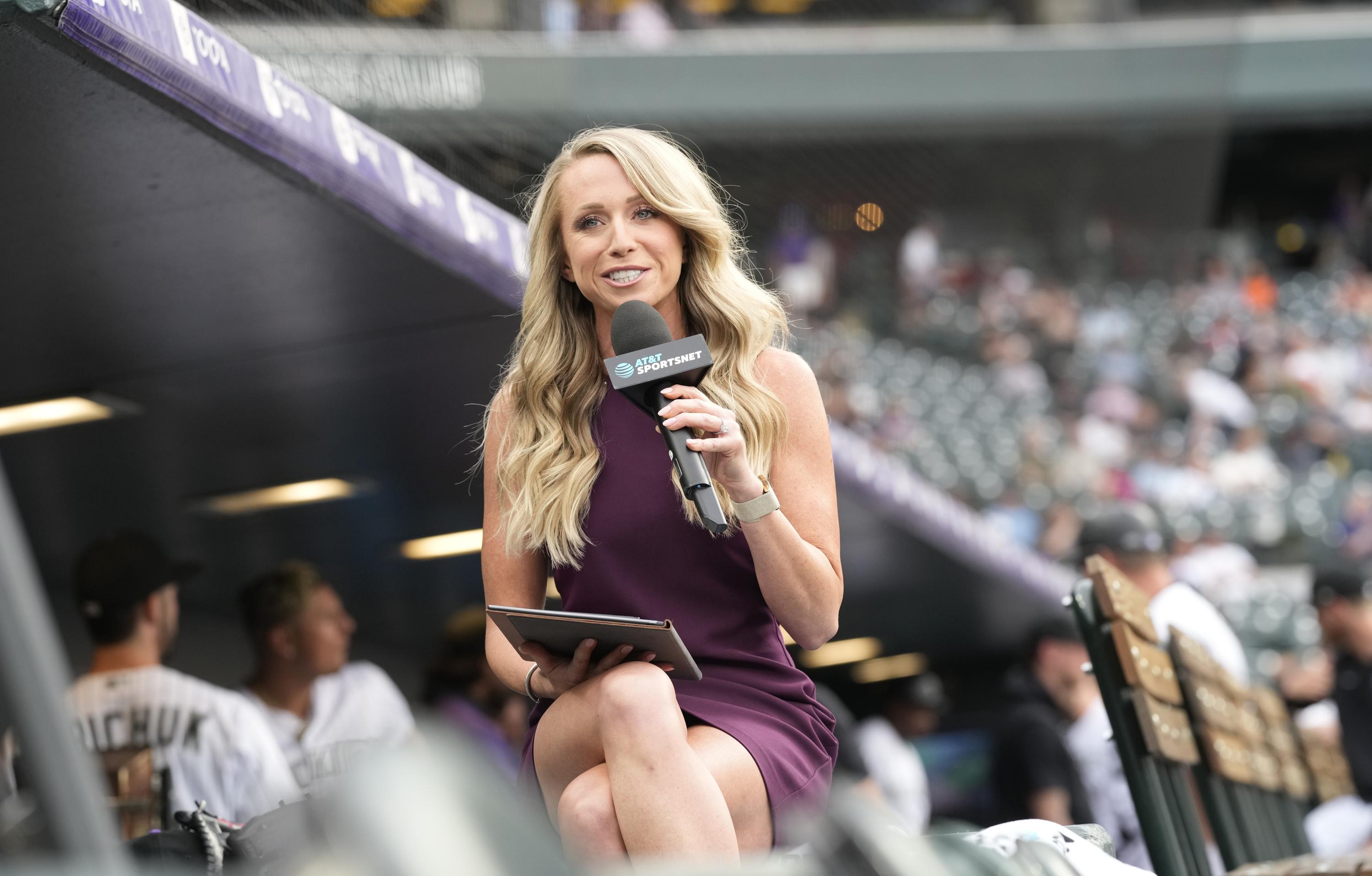 Rockies TV reporter hit in head by foul ball, is recovering