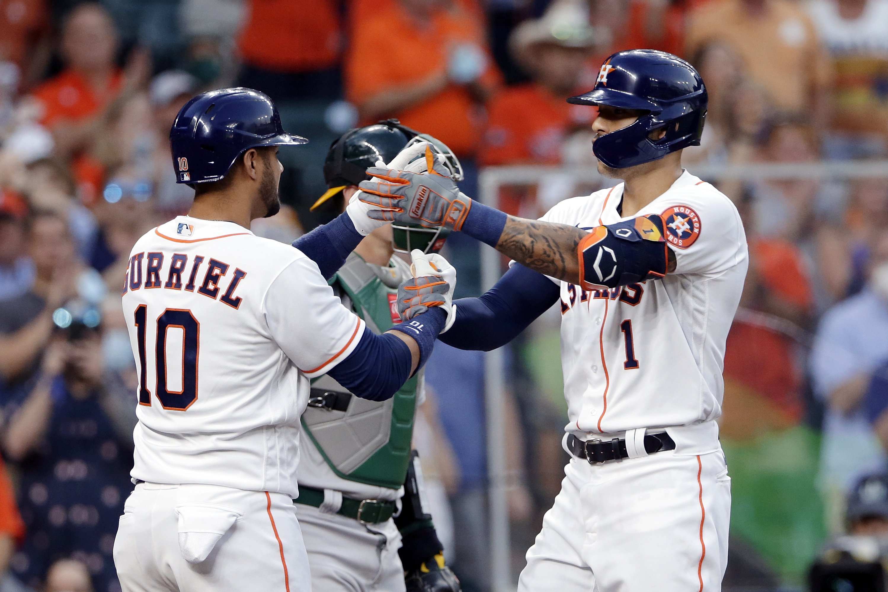 Astros remain hot in home opener with 62 win over Athletics AP News