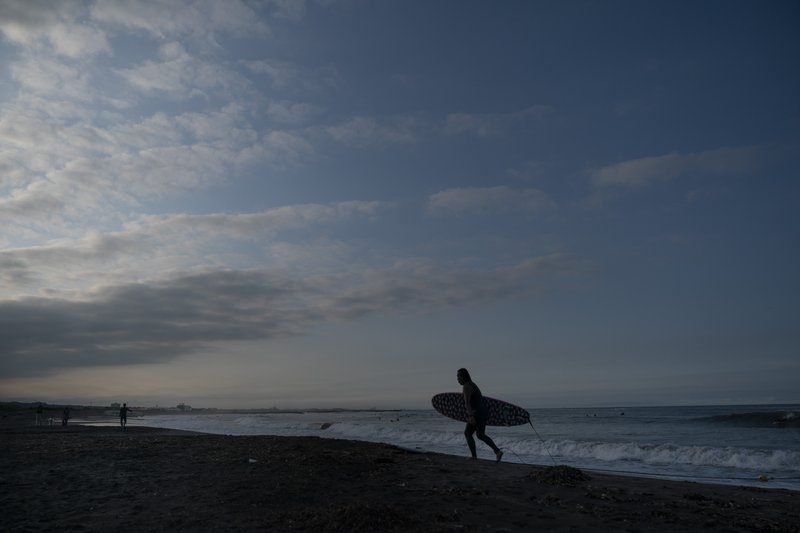 Surfers Test Waves Ahead Of Sports Olympic Debut At Tokyo - 