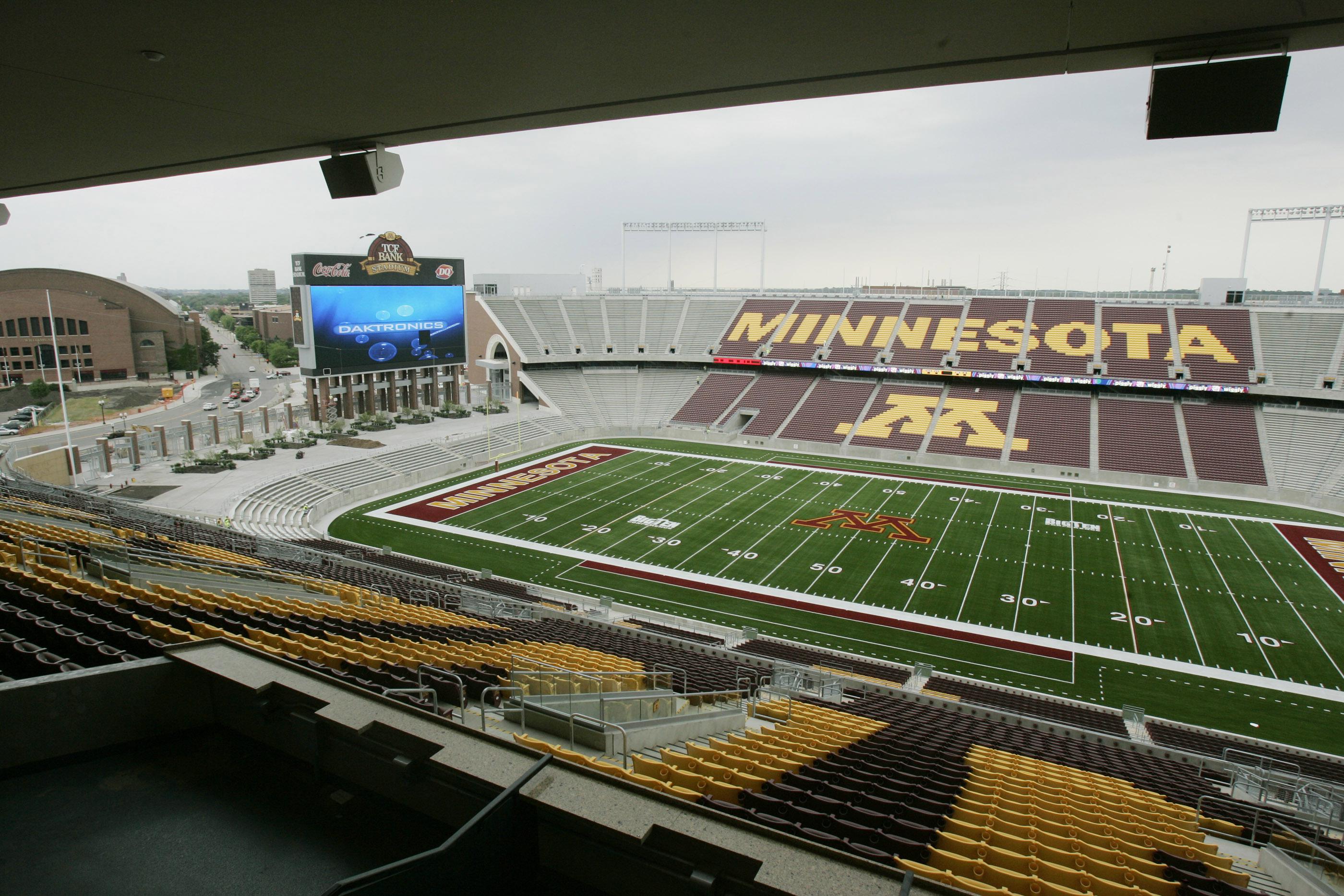 Gophers football home gets new name Huntington Bank Stadium AP News