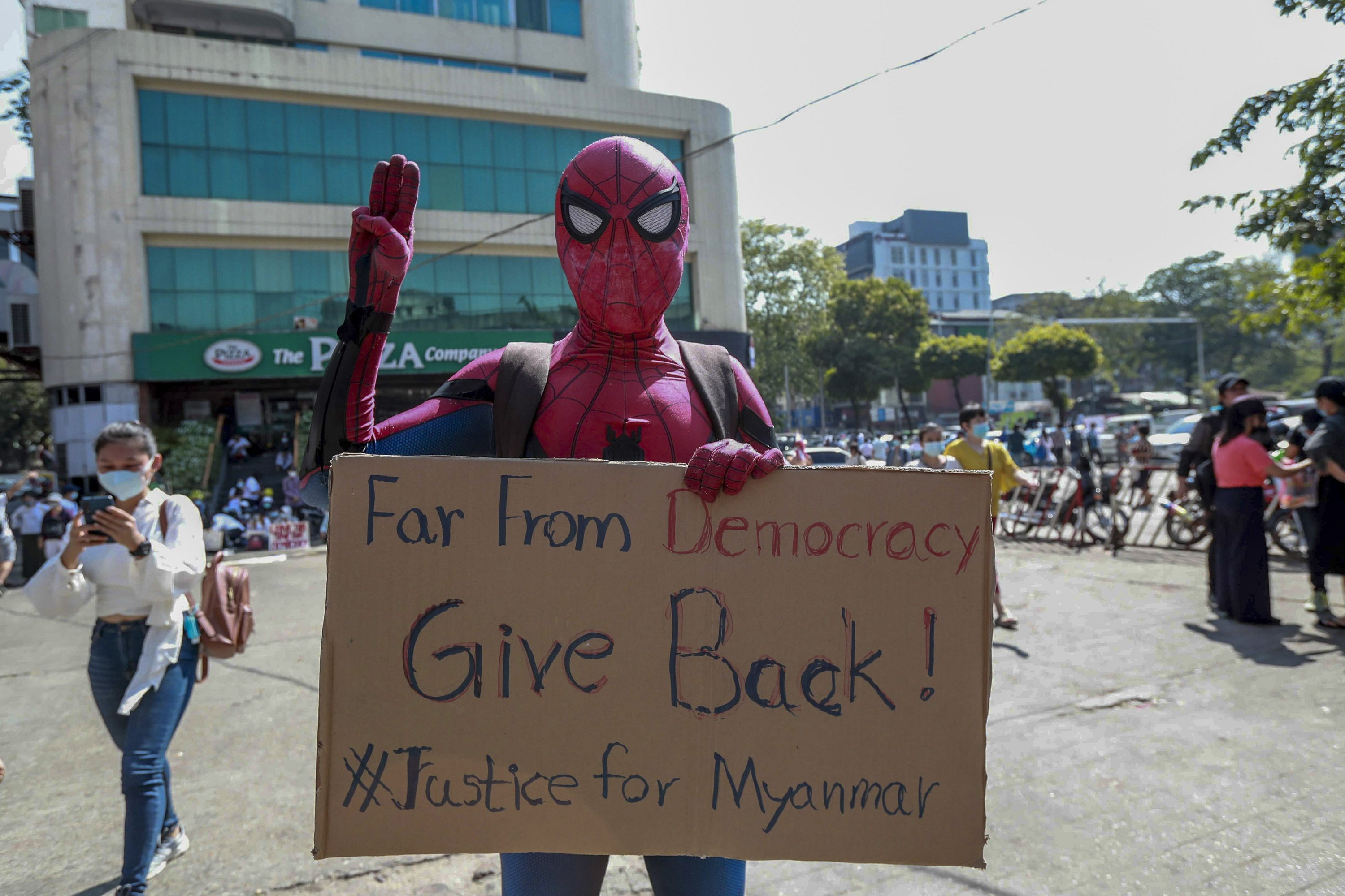 Myanmar Protesters Back On Streets Despite Police Violence