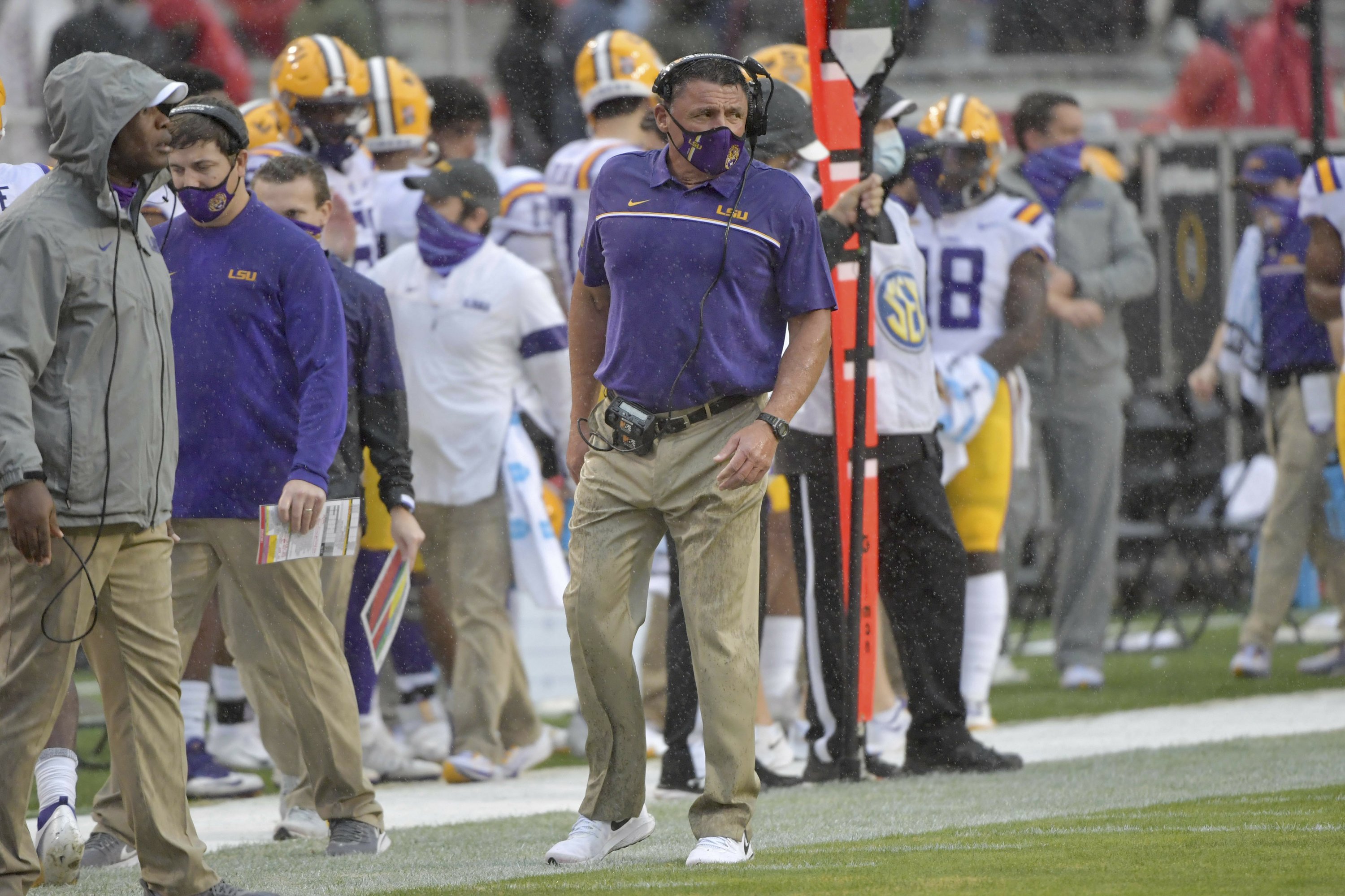 LSU's struggles just latest hurdle for resilient Ed Orgeron | AP News