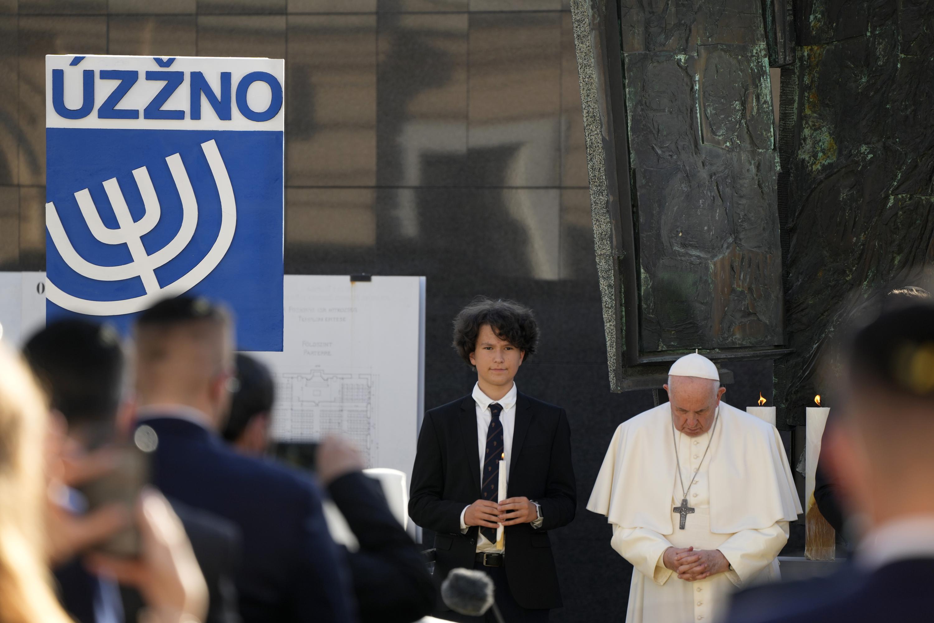 The Pope pays tribute to the victims of the Slovak Holocaust