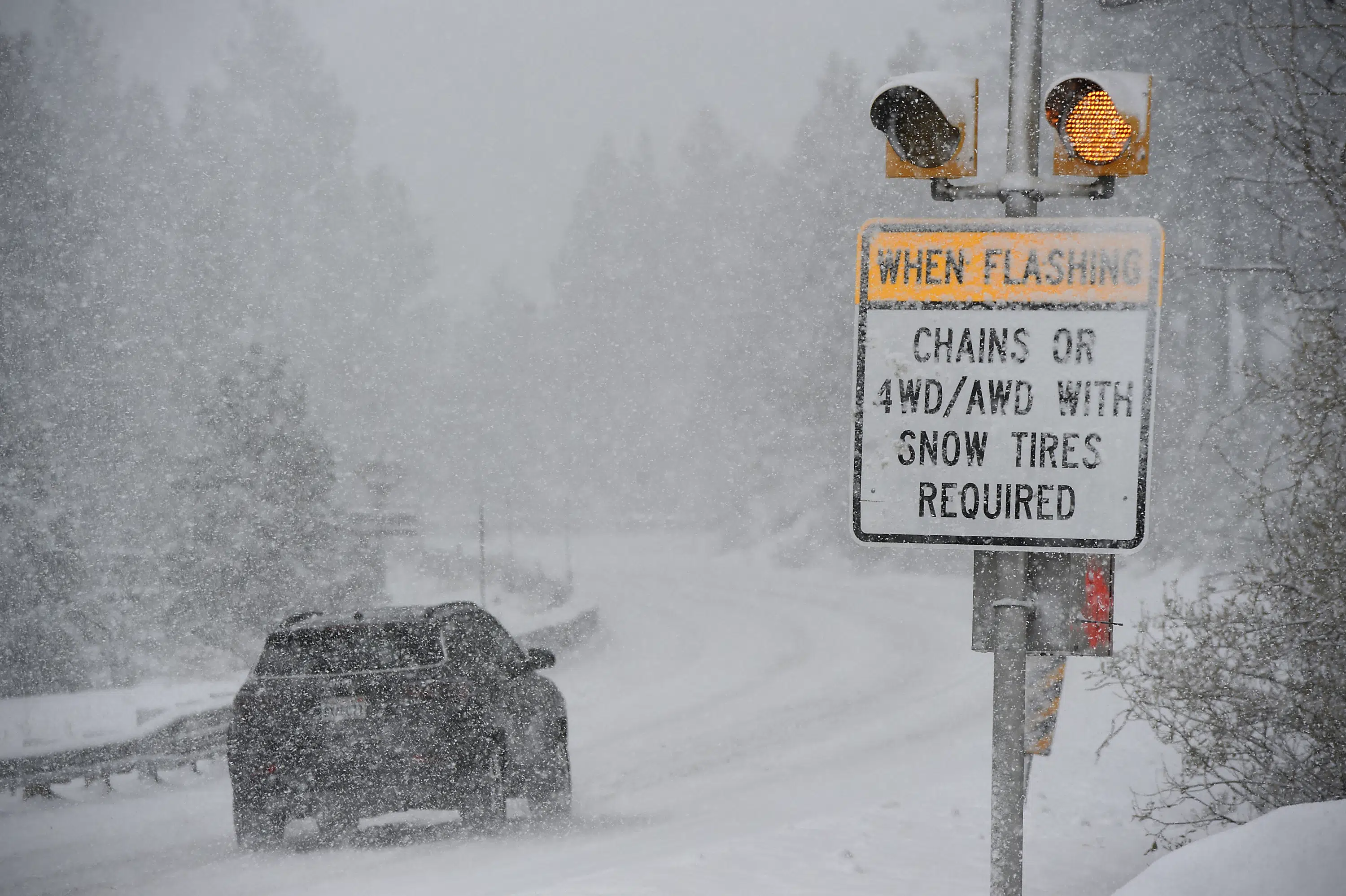 Sierra Snow Closes Tahoe Schools Slows Traffic More Coming Ap News