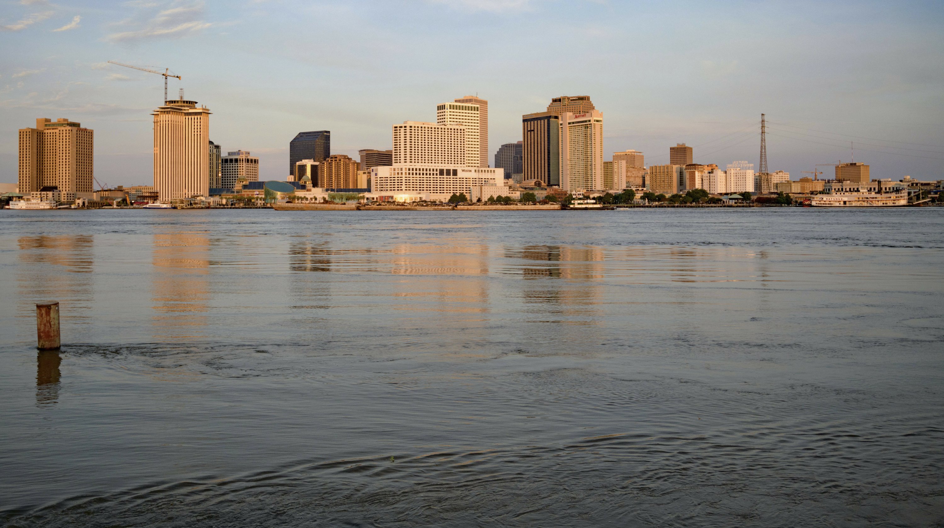 New Orleans fears triple threat of storm surge, river, rain