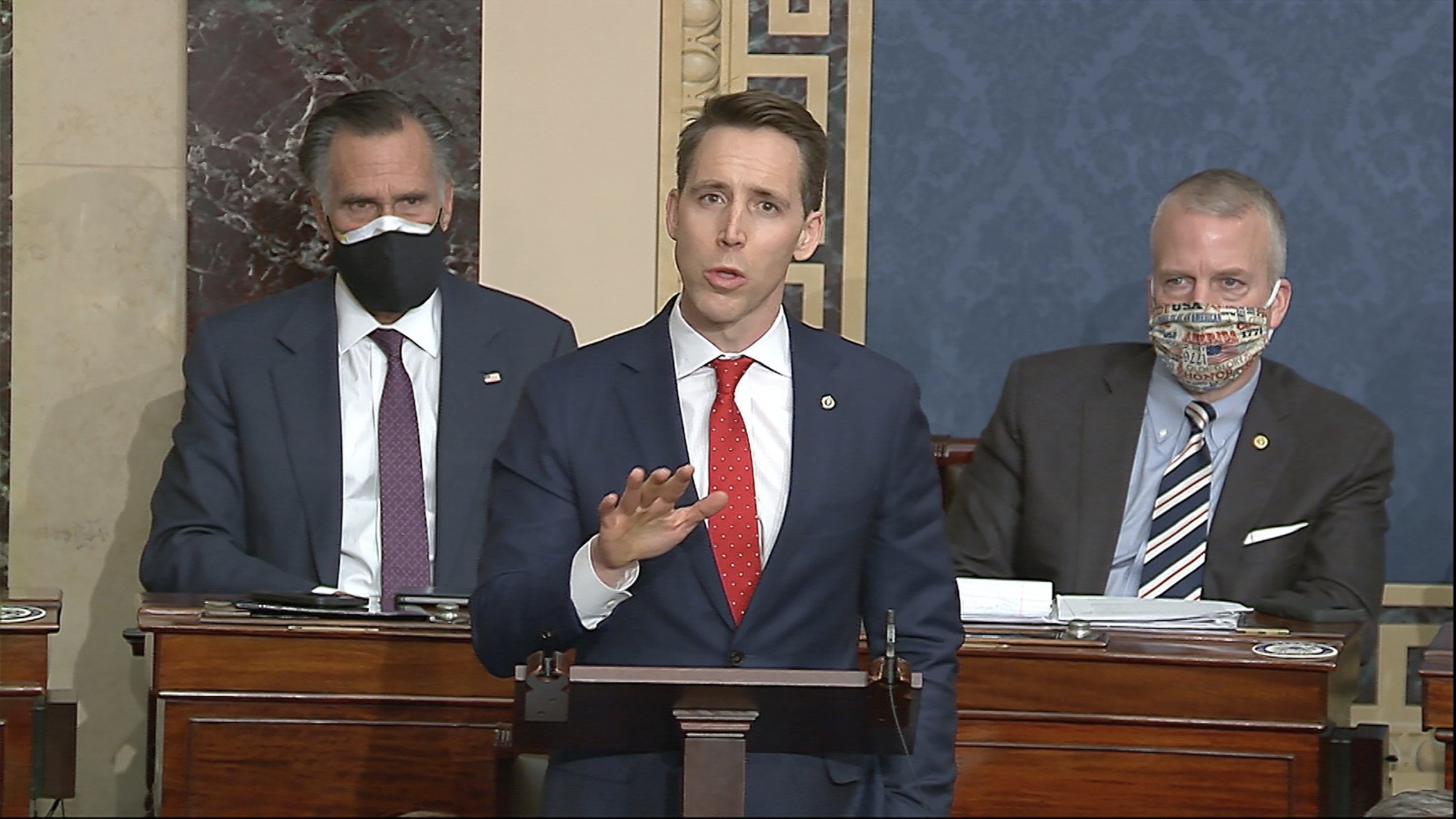 Hawley, facing fallout, blames media, DC 'establishment'