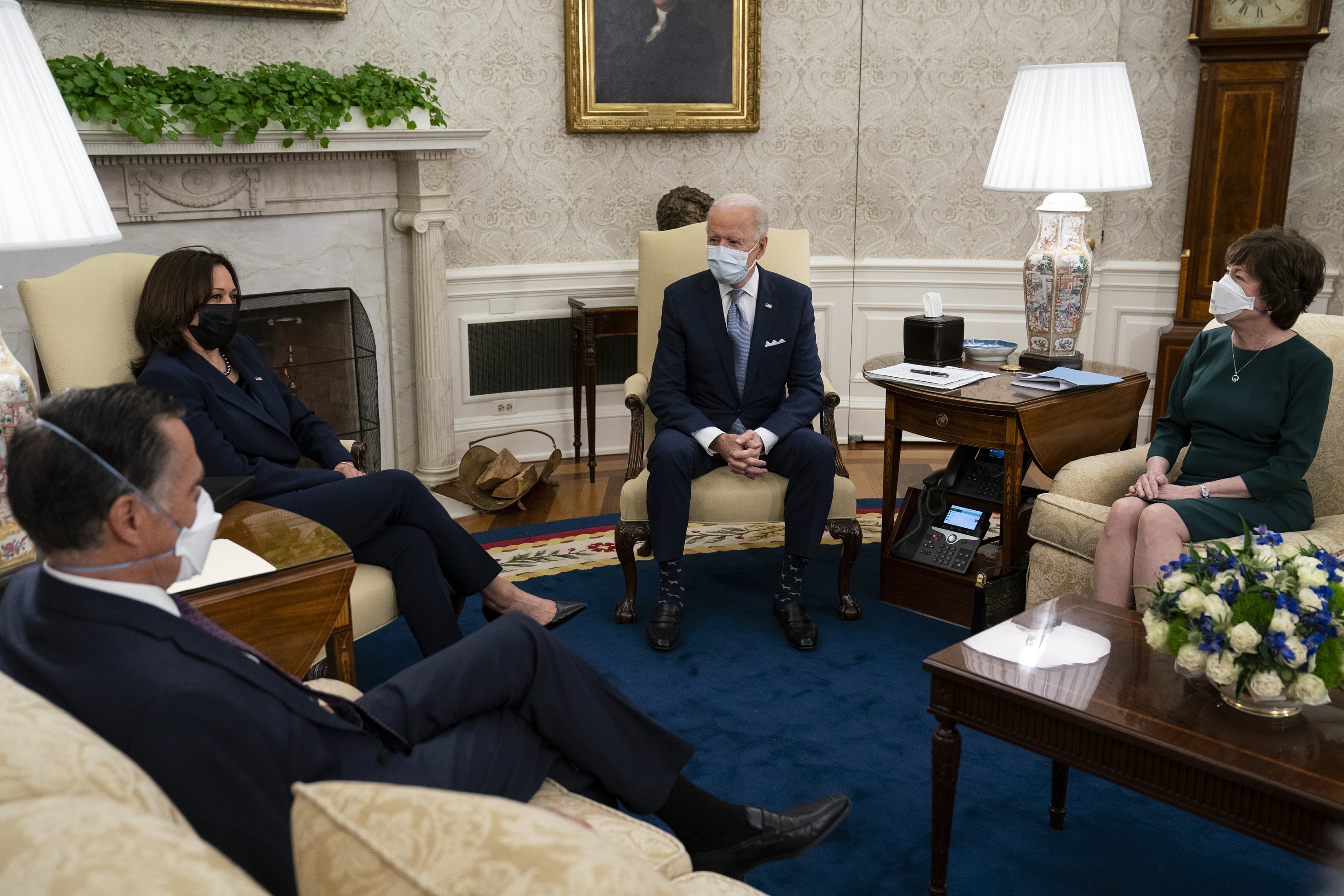Ap Norc Poll Americans Open To Biden S Approach To Crises<script async src=
