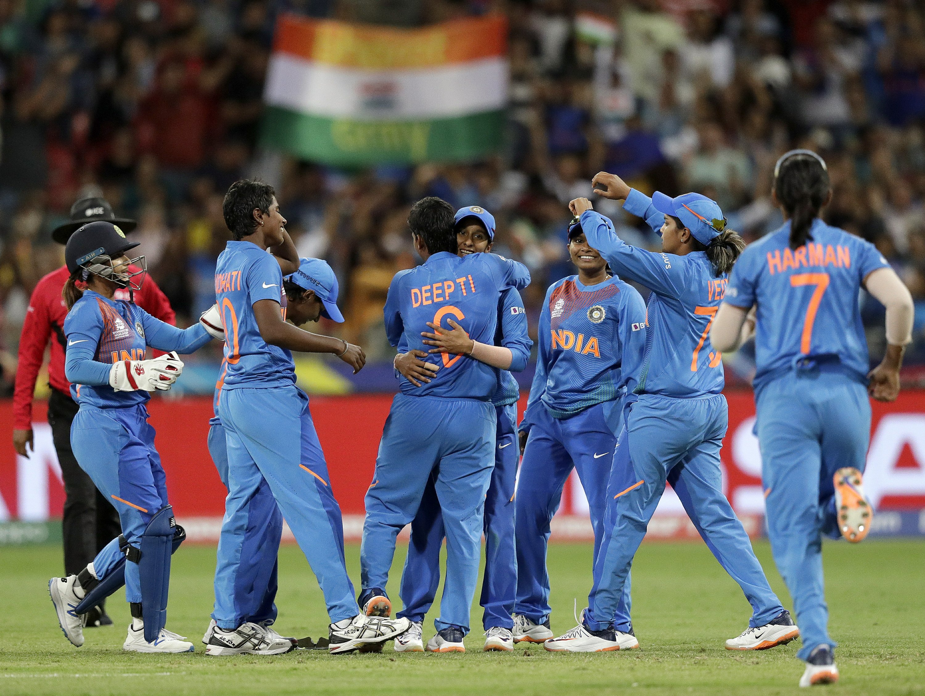 India secures semifinal spot at Women's Twenty20 World Cup AP News