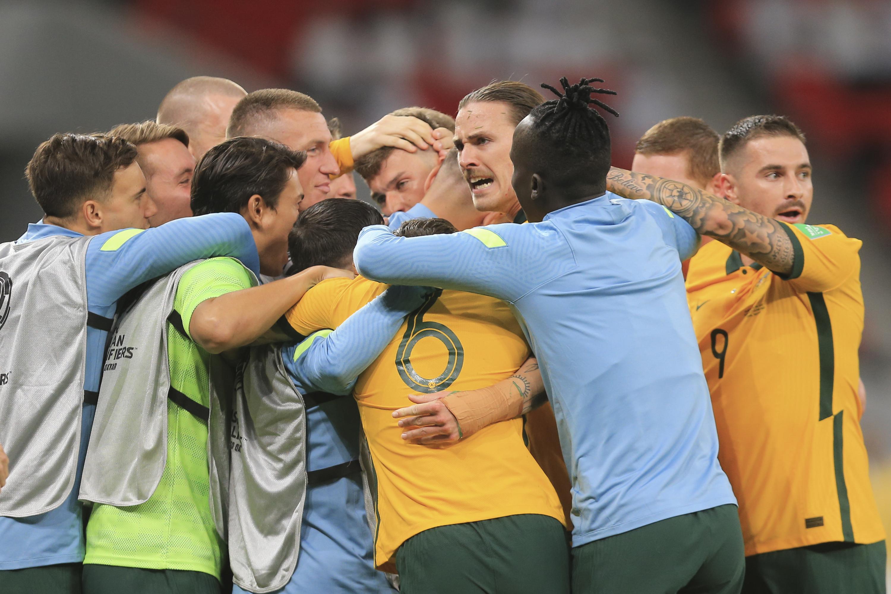 Australia Beats Uae 2 1 Moves Into World Cup Playoff V Peru Ap News