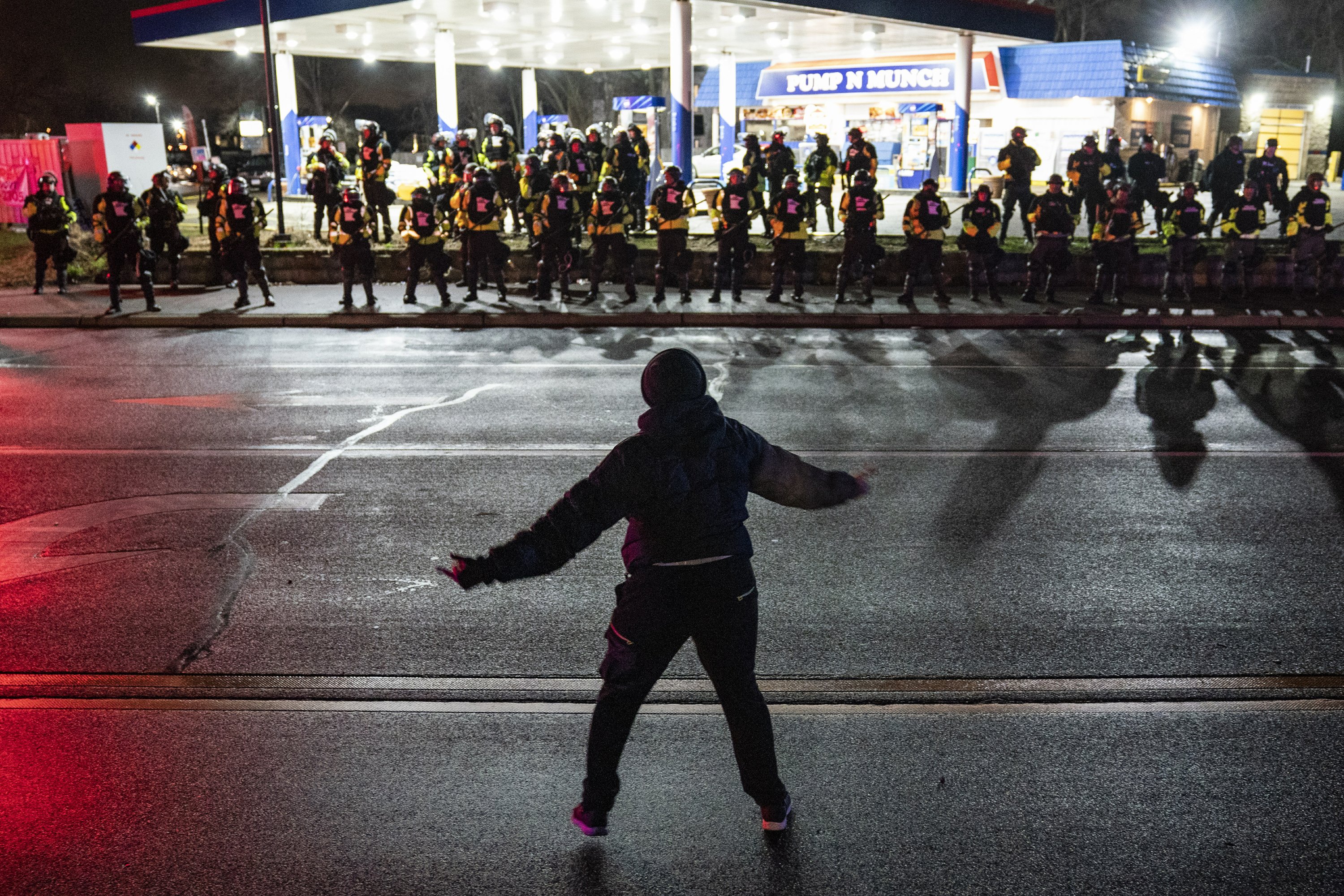 Protests after chief said the officer wanted to use Taser, not the gun