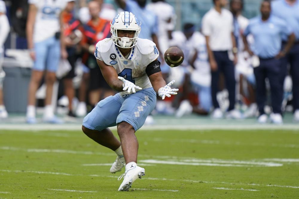 North Carolina holds on at the end, tops reeling Miami 27-24