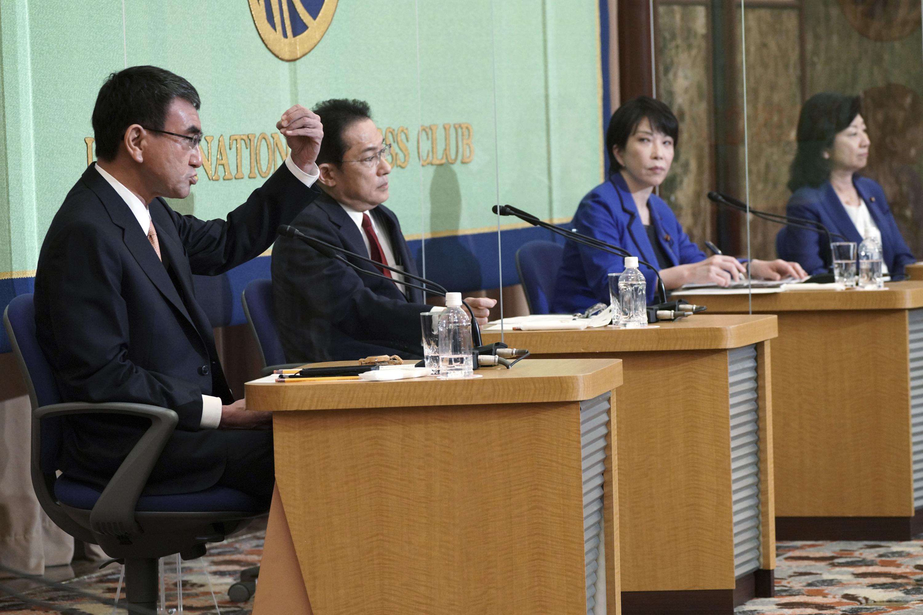 중국, 전염병과 에너지가 일본의 리더십 경쟁에서 가장 많이 논의됩니다.