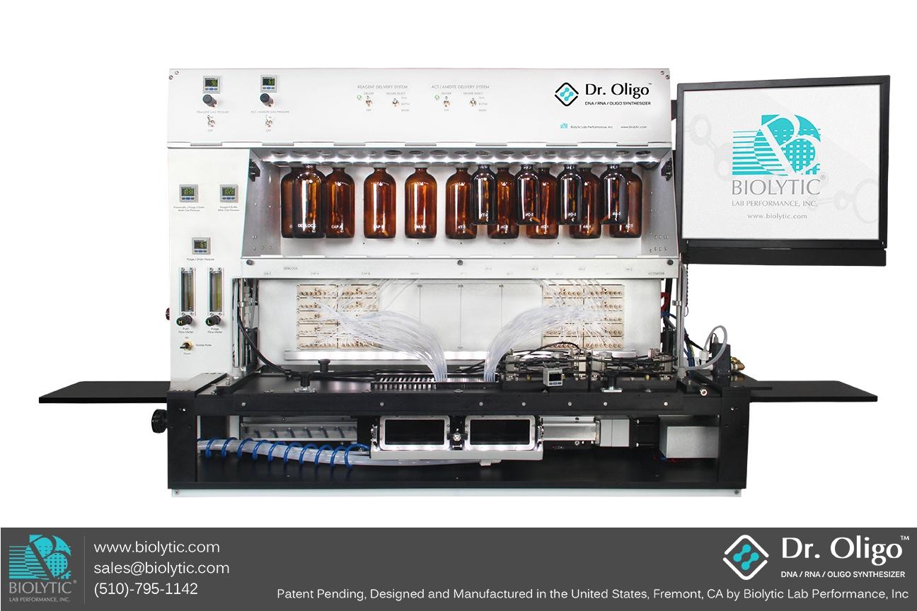 biolytic introduces the dr oligo 768xlc dna rna synthesizer synthesizing 768 oligos just got faster