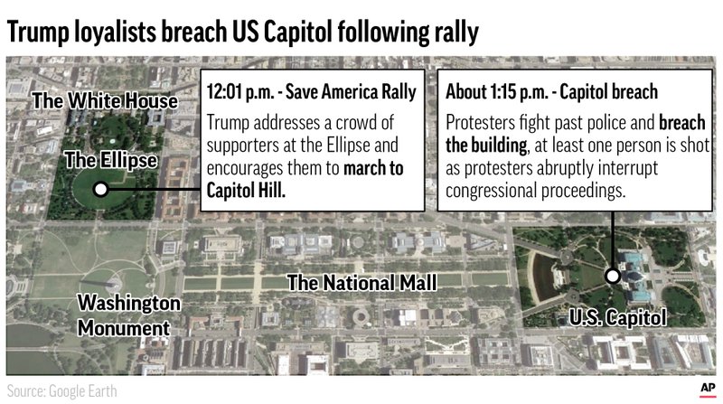 Pro Trump Mob Storms Us Capitol In Bid To Overturn Election