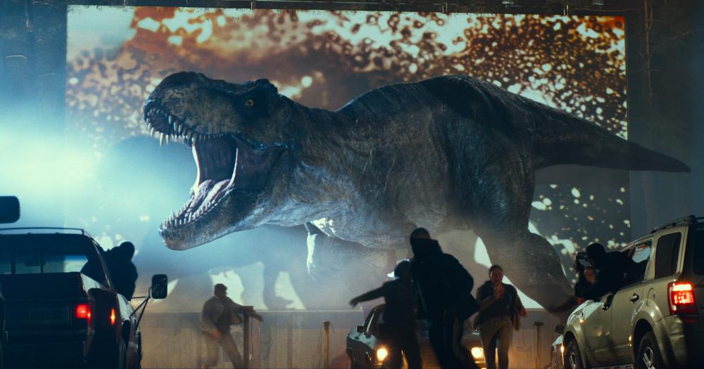 This image released by Universal Pictures shows  a scene from "Jurassic World Dominion." (Universal Pictures/Amblin Entertainment via AP)