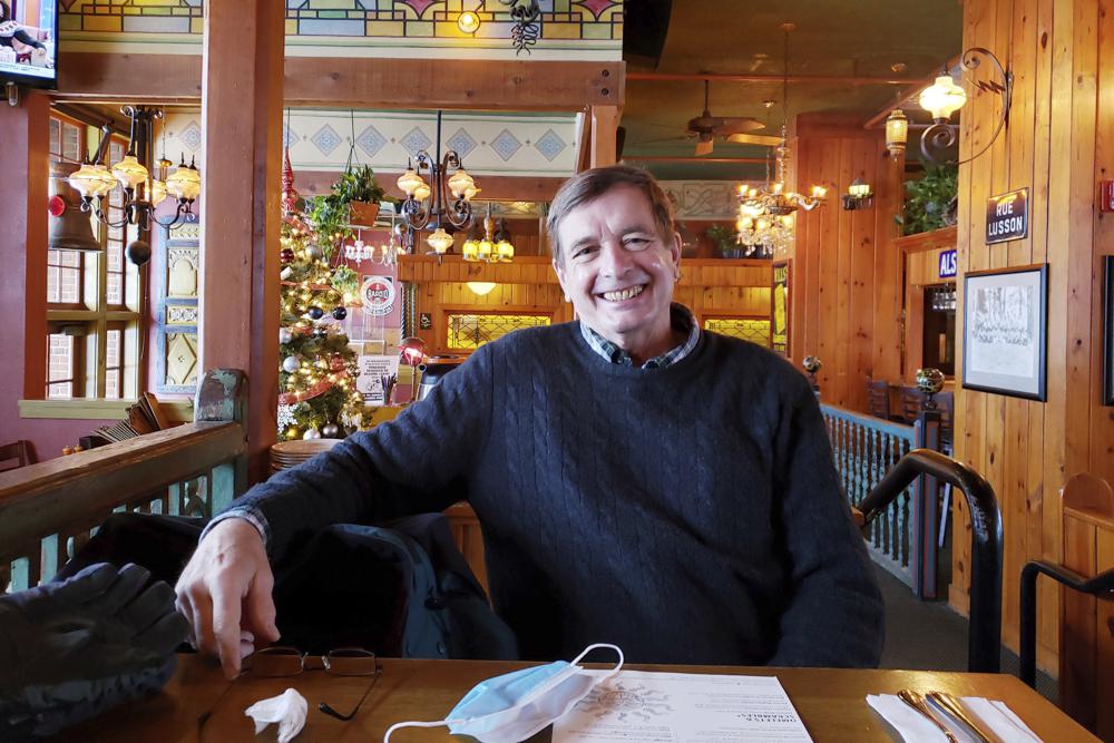 This 2021 photo provided by the family shows Doug Olson of Pleasanton, Calif., in Bend, Ore. In 2010, doctors treated Olson’s leukemia with an experimental gene therapy that transformed his own blood cells into cancer killers. More than a decade later, there's no sign of cancer in his body. (Family Photo via AP)