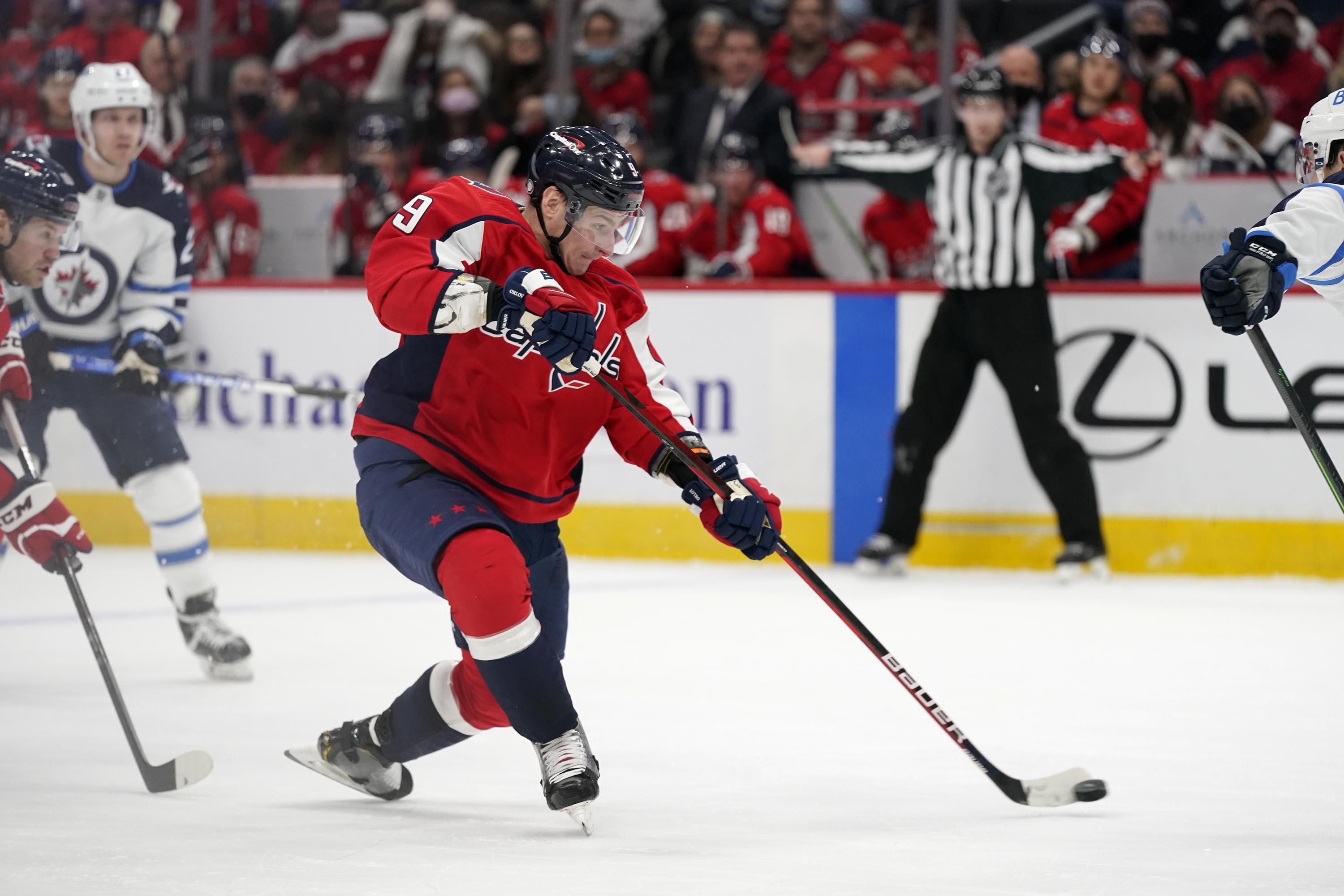 Capitals' Orlov suspended 2 games for kneeing Jets' Ehlers | AP News