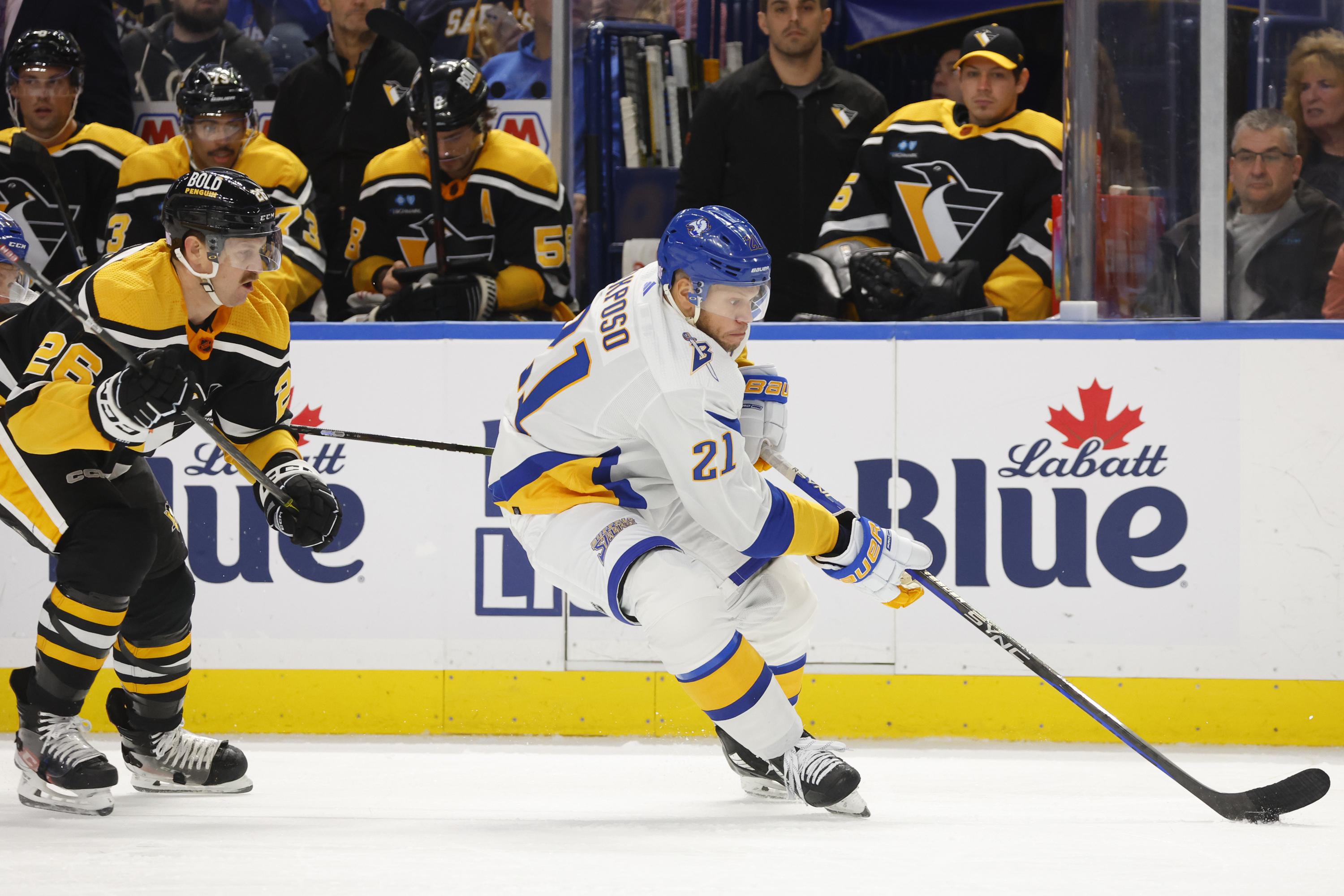 Sabres score five goals in third to rally over Penguins AP News