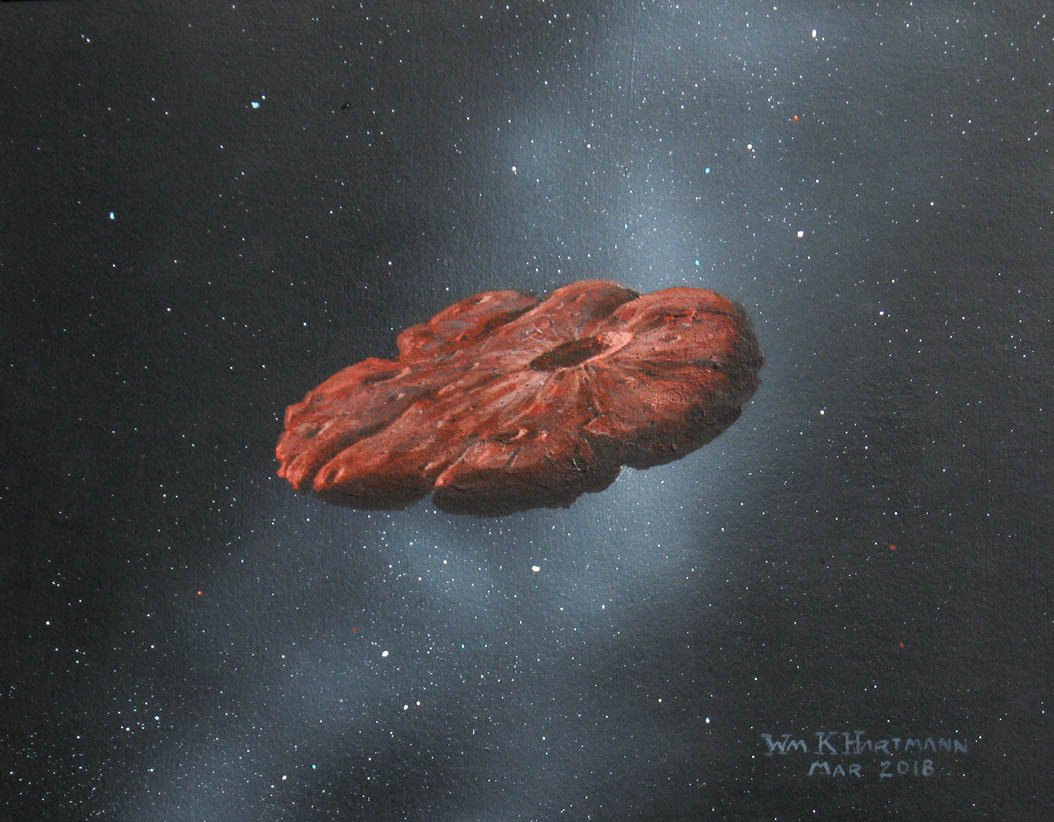 El objeto interestelar es un fragmento de un planeta con forma de galleta.