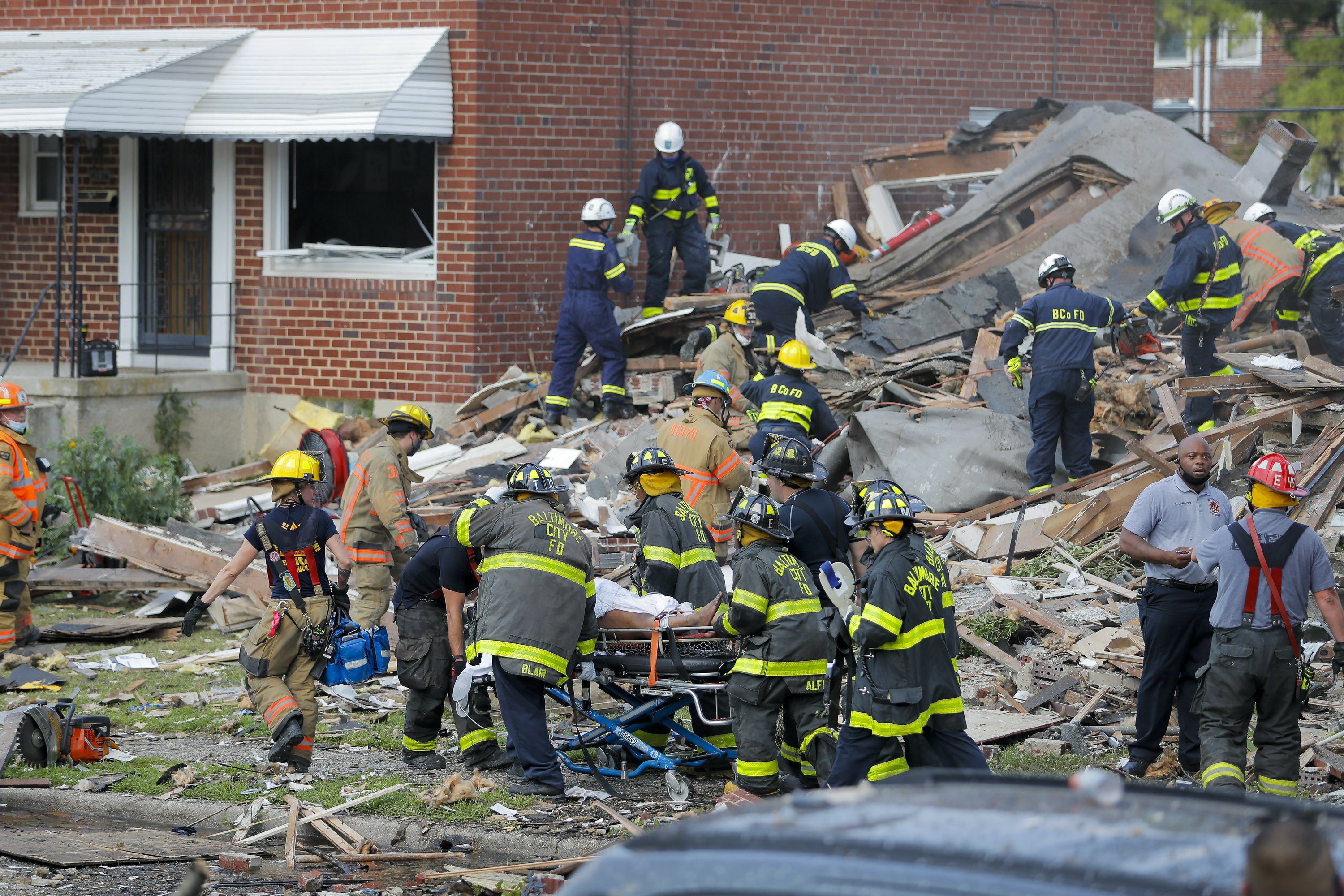 1 dead, 7 rescued after gas explosion levels Baltimore homes AP News