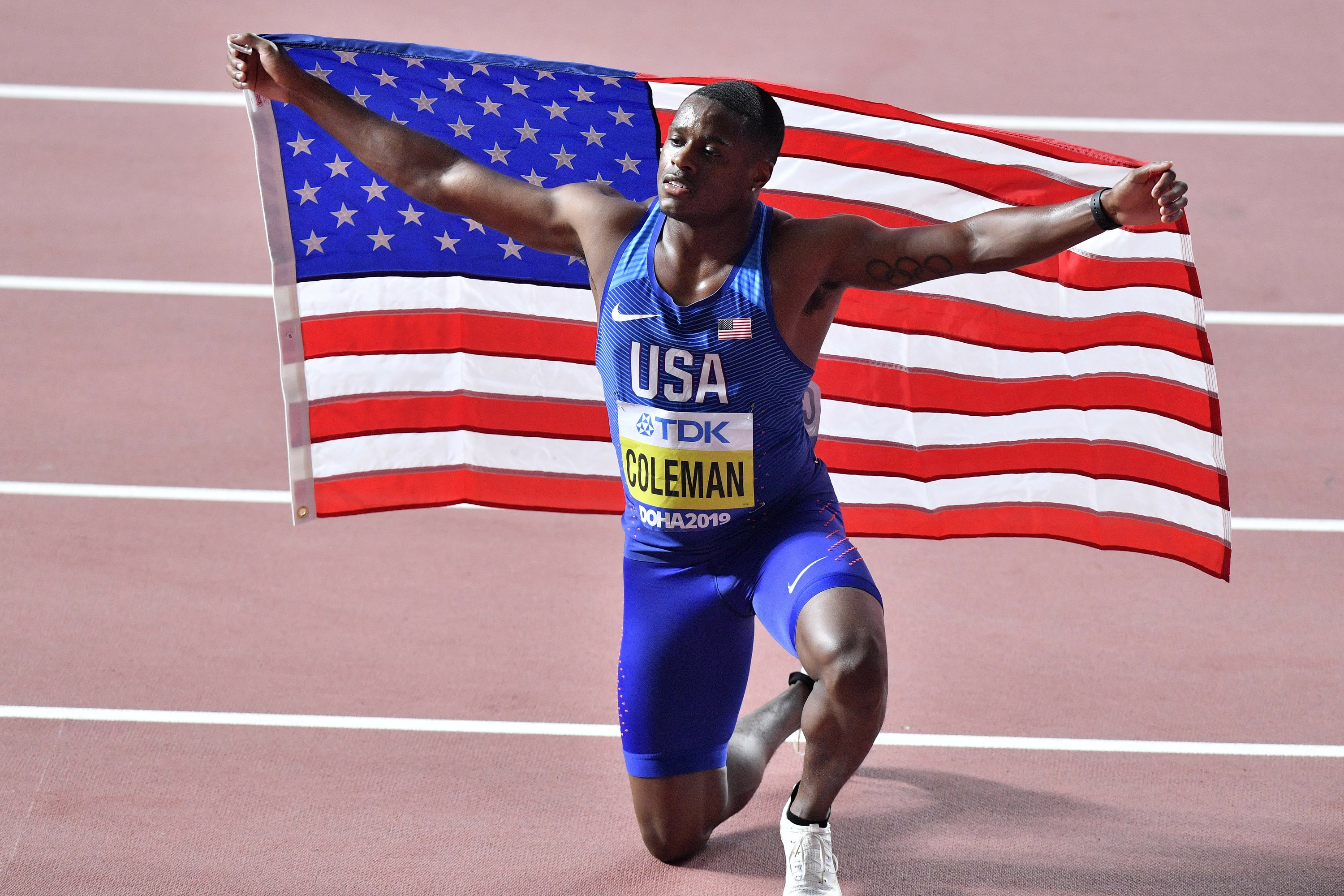 Fresh off missed drug tests, Coleman wins 100 at worlds Fresh off missed drug tests, Coleman wins 100 at worlds