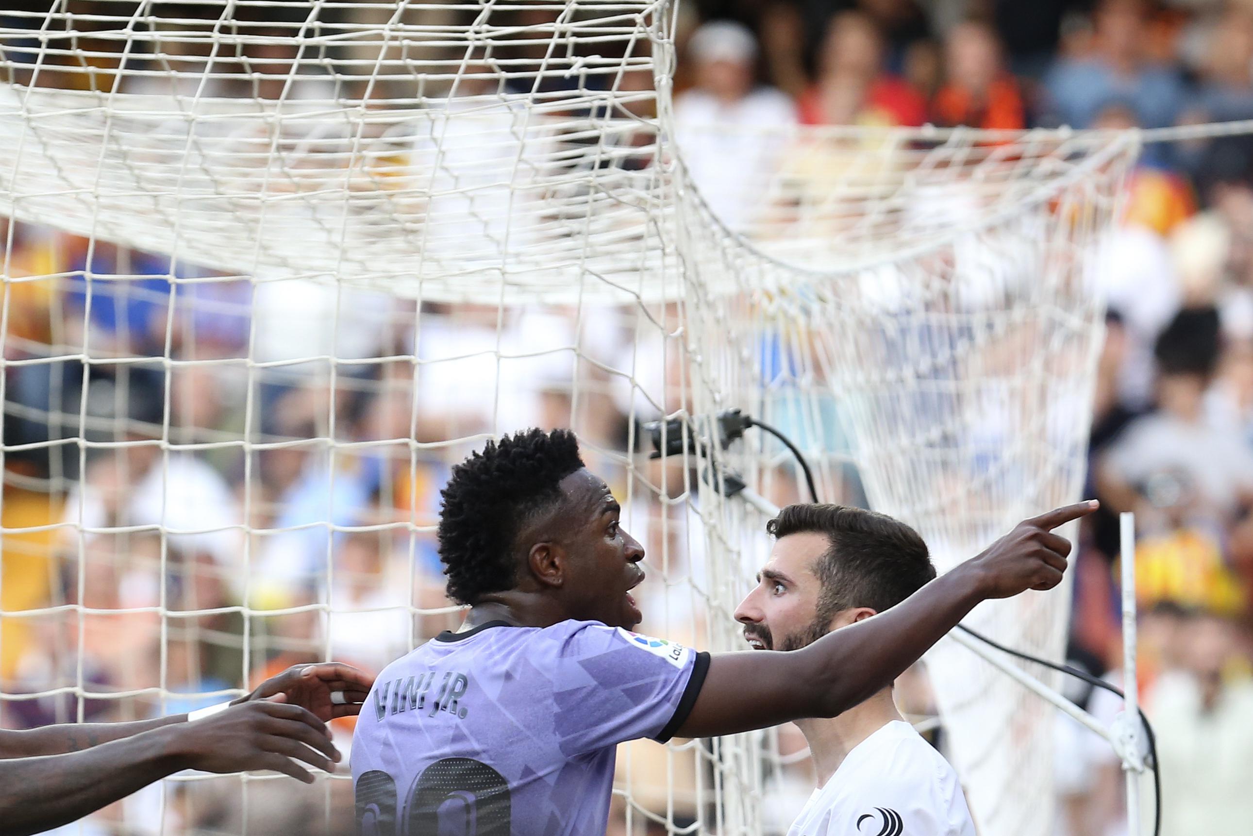 Real Madrid lose 1-0 to Valencia as Vinicius Jr targeted with racist insults