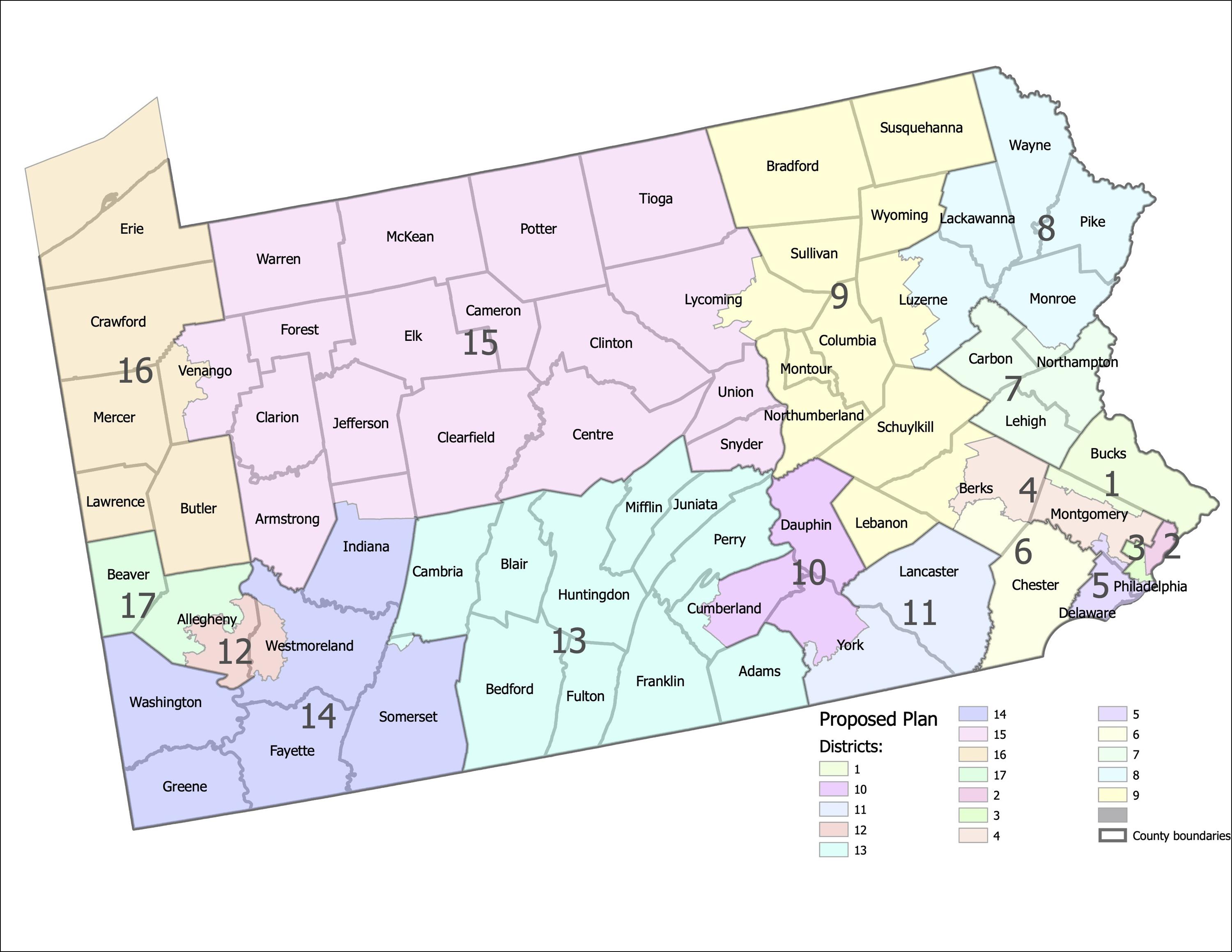 Pennsylvania High Court Picks New Map Of US House Districts AP News   3000 