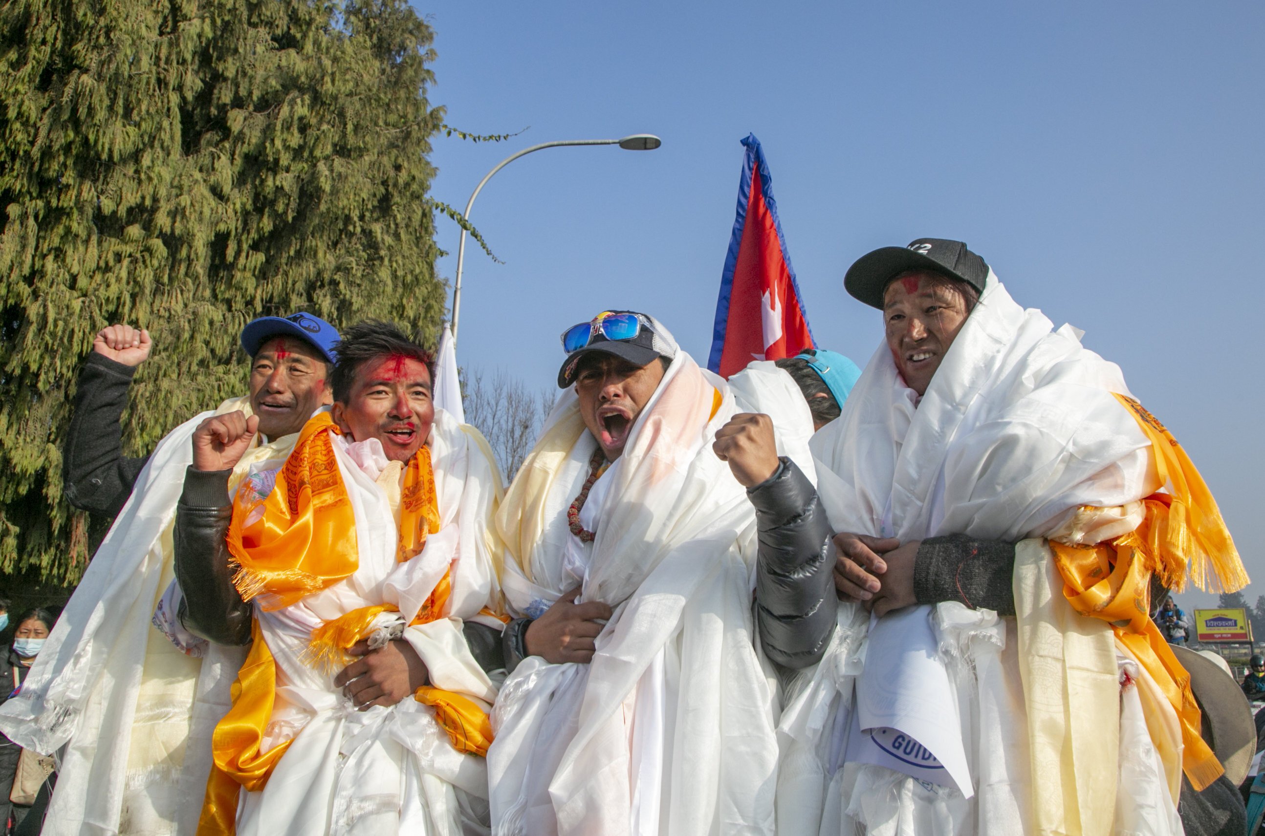 Nepalese team that climbed K2 receives hero’s welcome back home